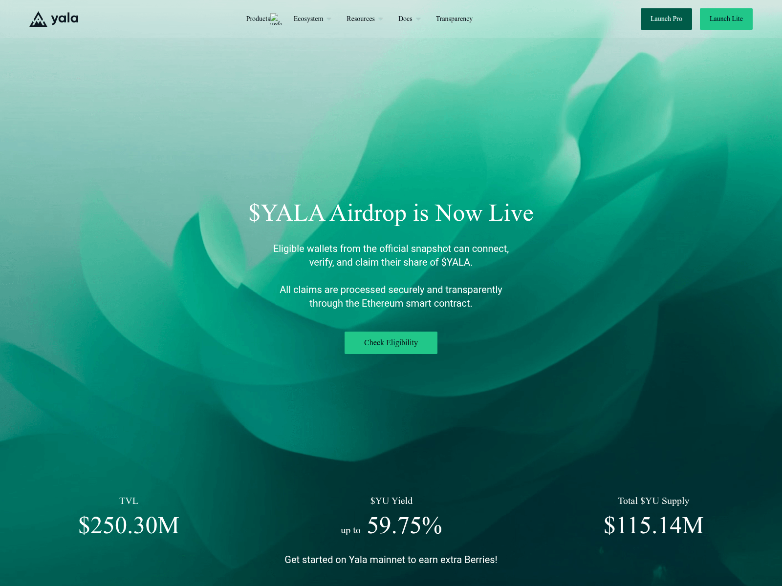 Screenshot of claim-yala.com