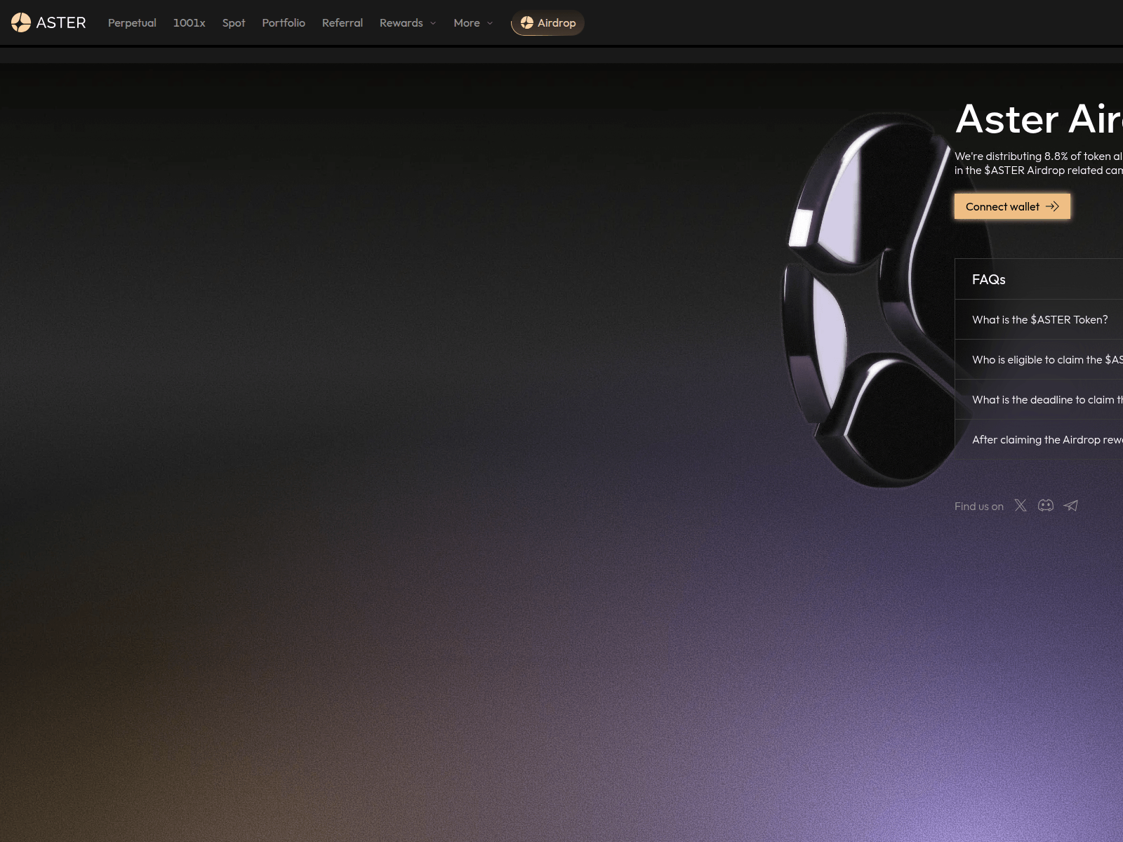 Screenshot of asterdexdrop.com