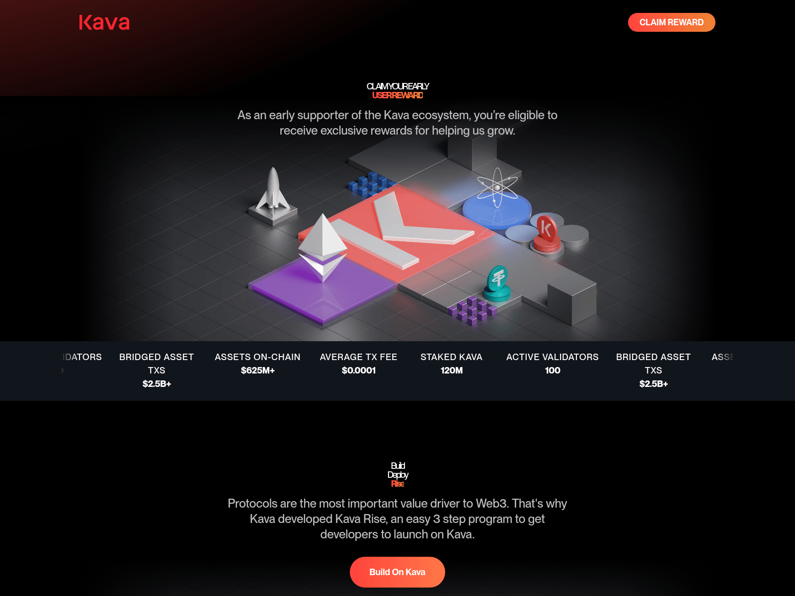 Screenshot of kavareward.live
