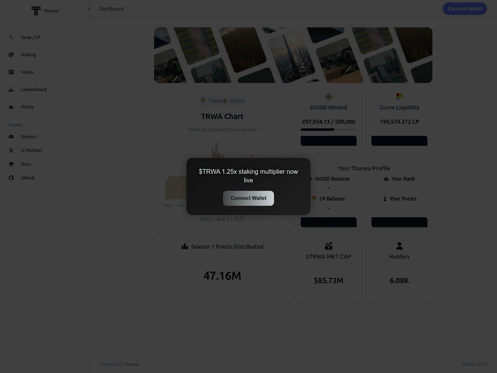 Screenshot of claim-tharwafinance.app