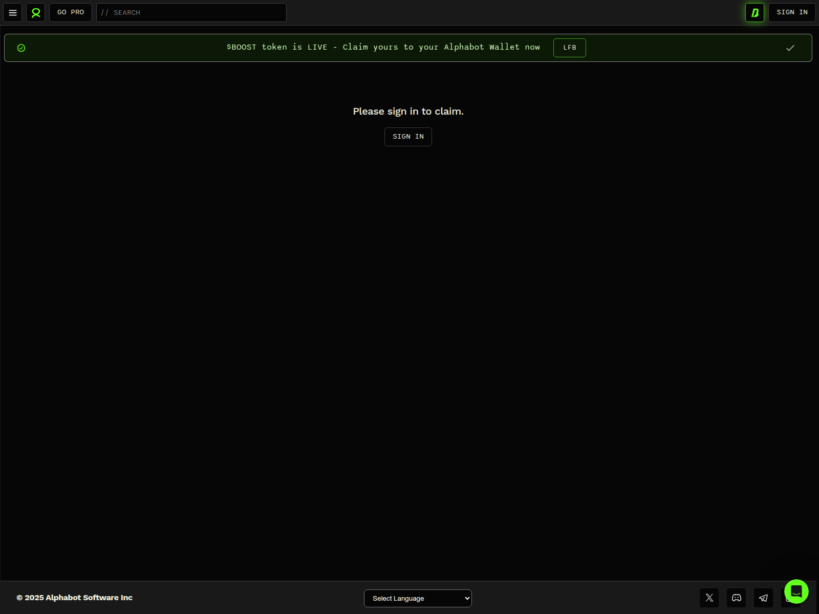 Screenshot of boostclaim.vercel.app