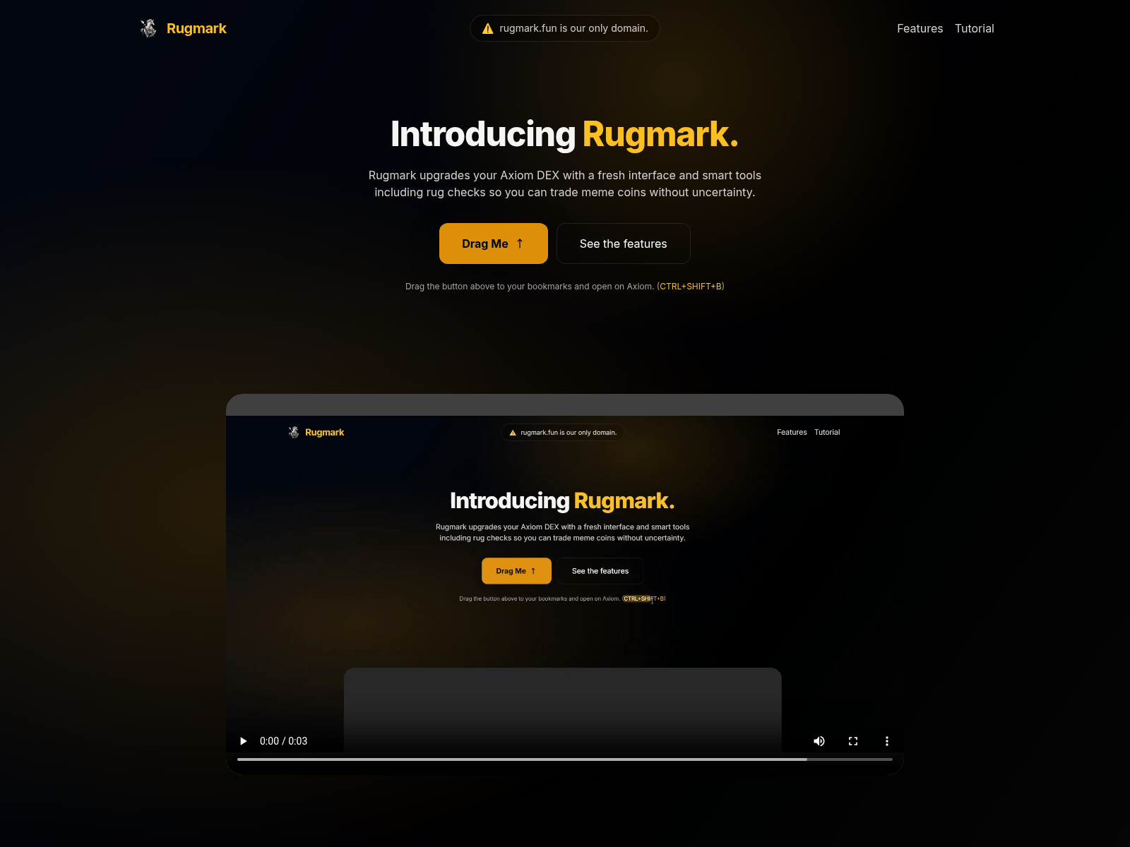 Screenshot of rugmark.fun