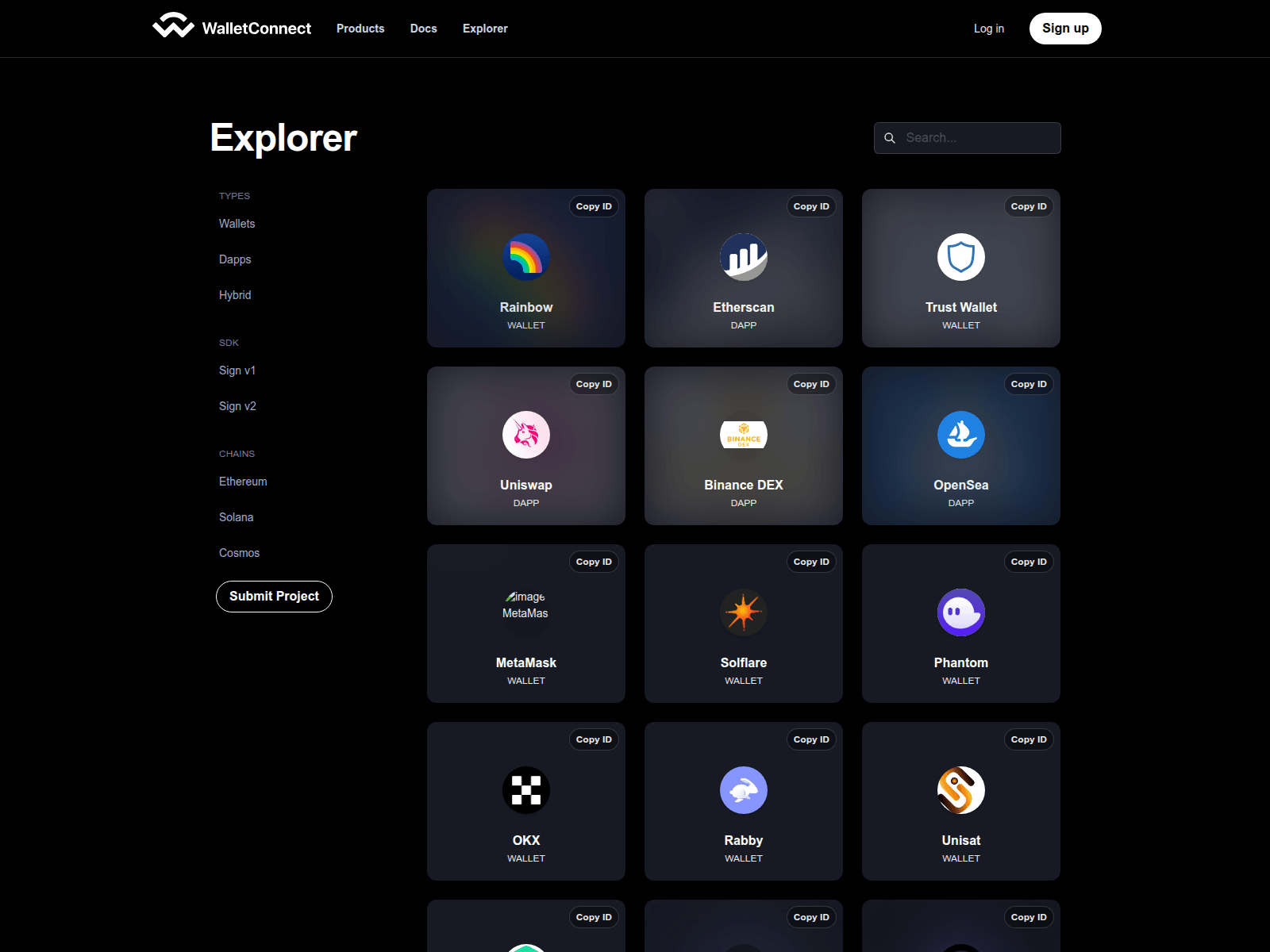Screenshot of walletconnectvalidators.com