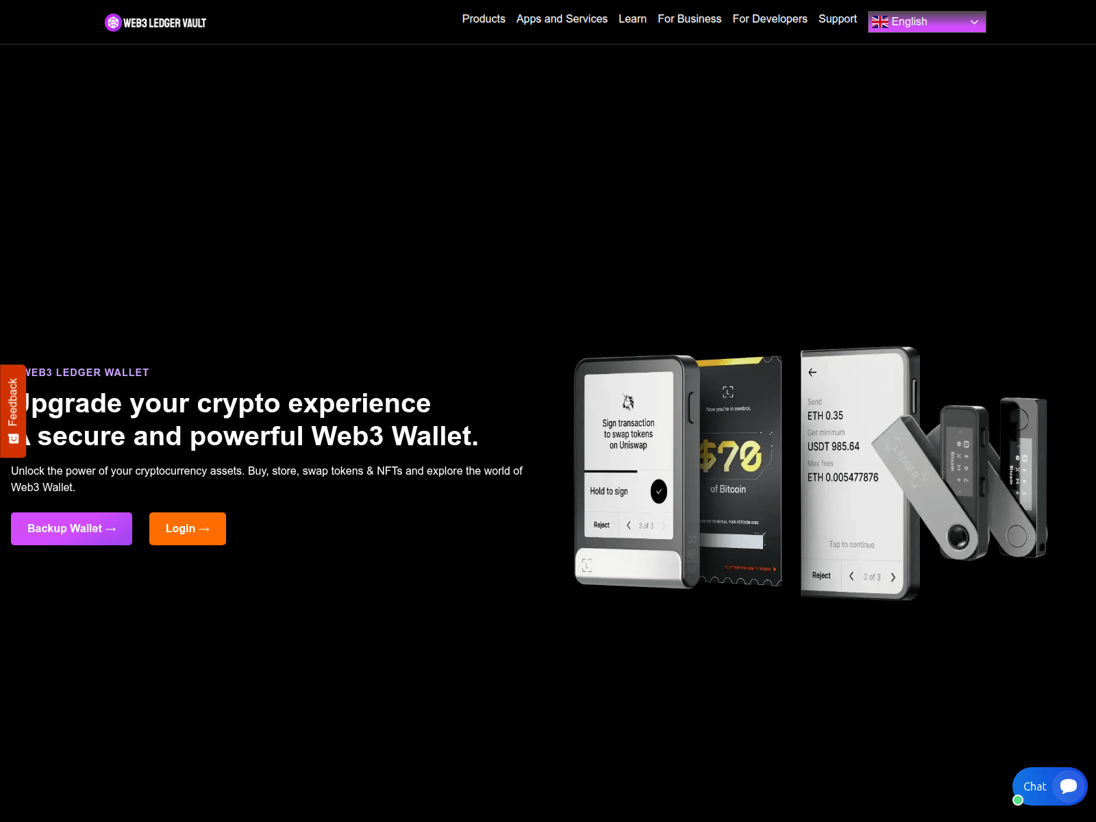 Screenshot of web3ledgervault.online