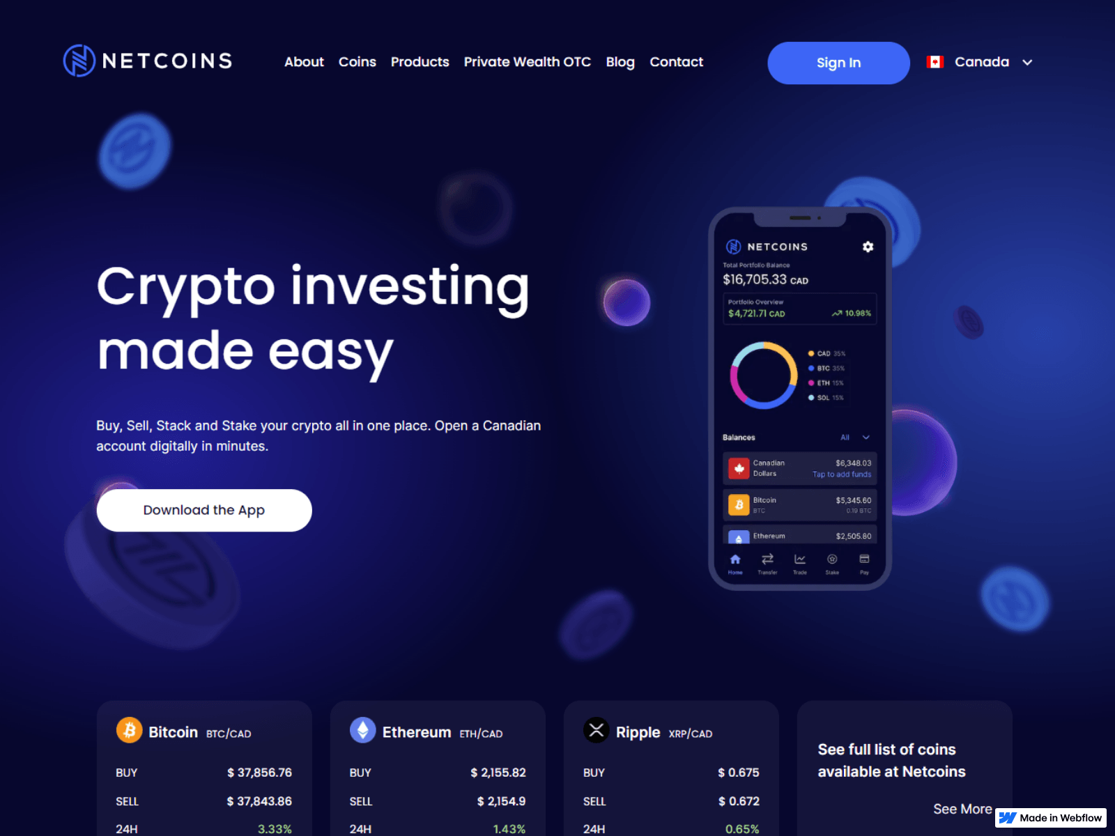 Screenshot of sso--en-neetcoins-com-cdn-auth.webflow.io