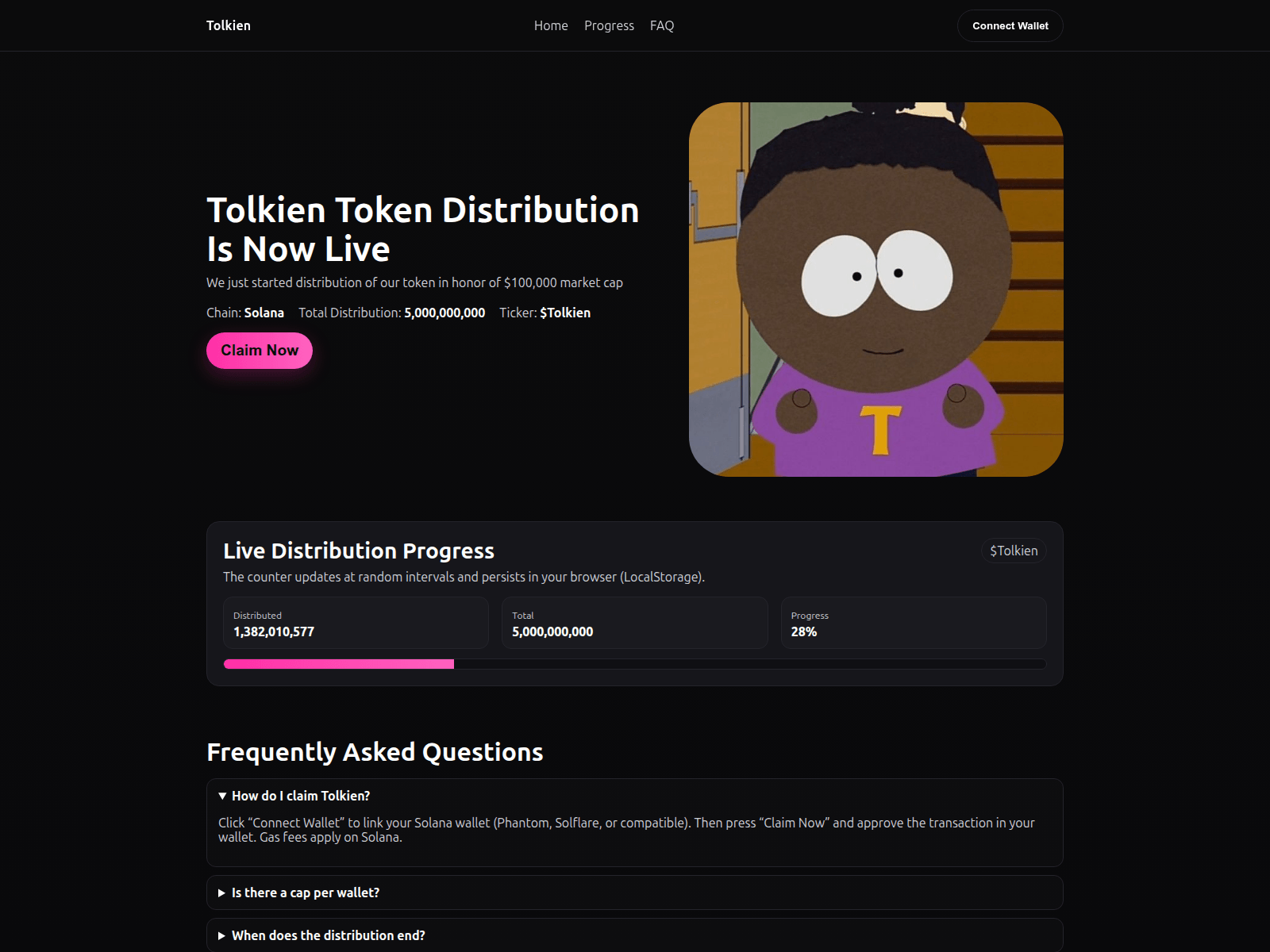 Screenshot of tolkiensol.com