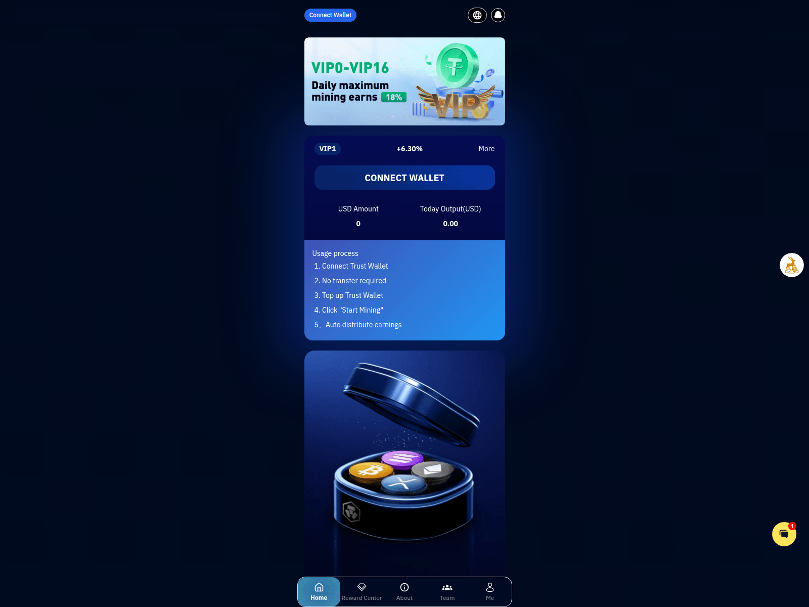 Screenshot of mining-deer.club