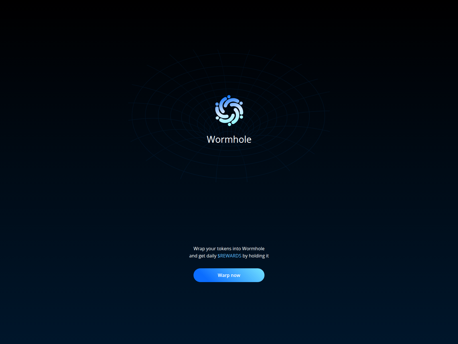Screenshot of wormhole.hyperspace.work
