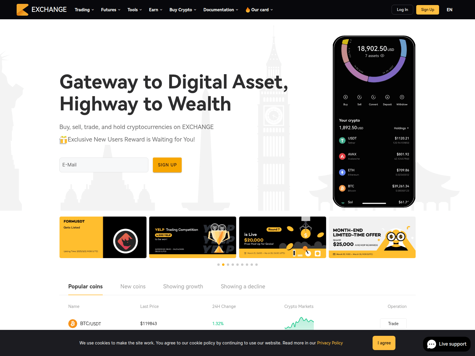 Screenshot of coineti.com