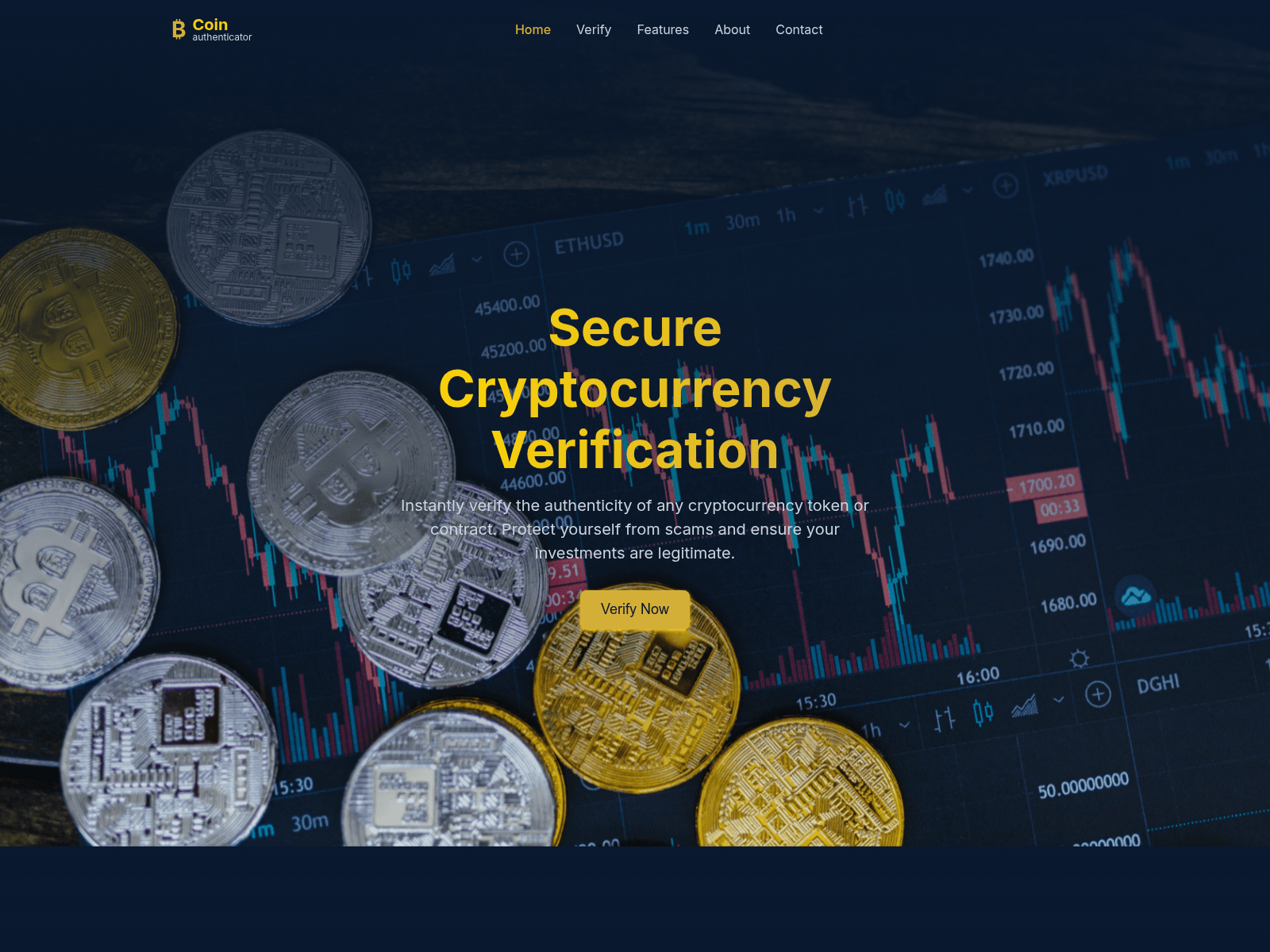 Screenshot of coinauthenticator.org