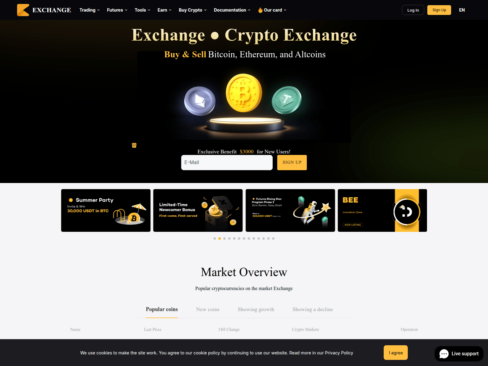 Screenshot of dexbix.com