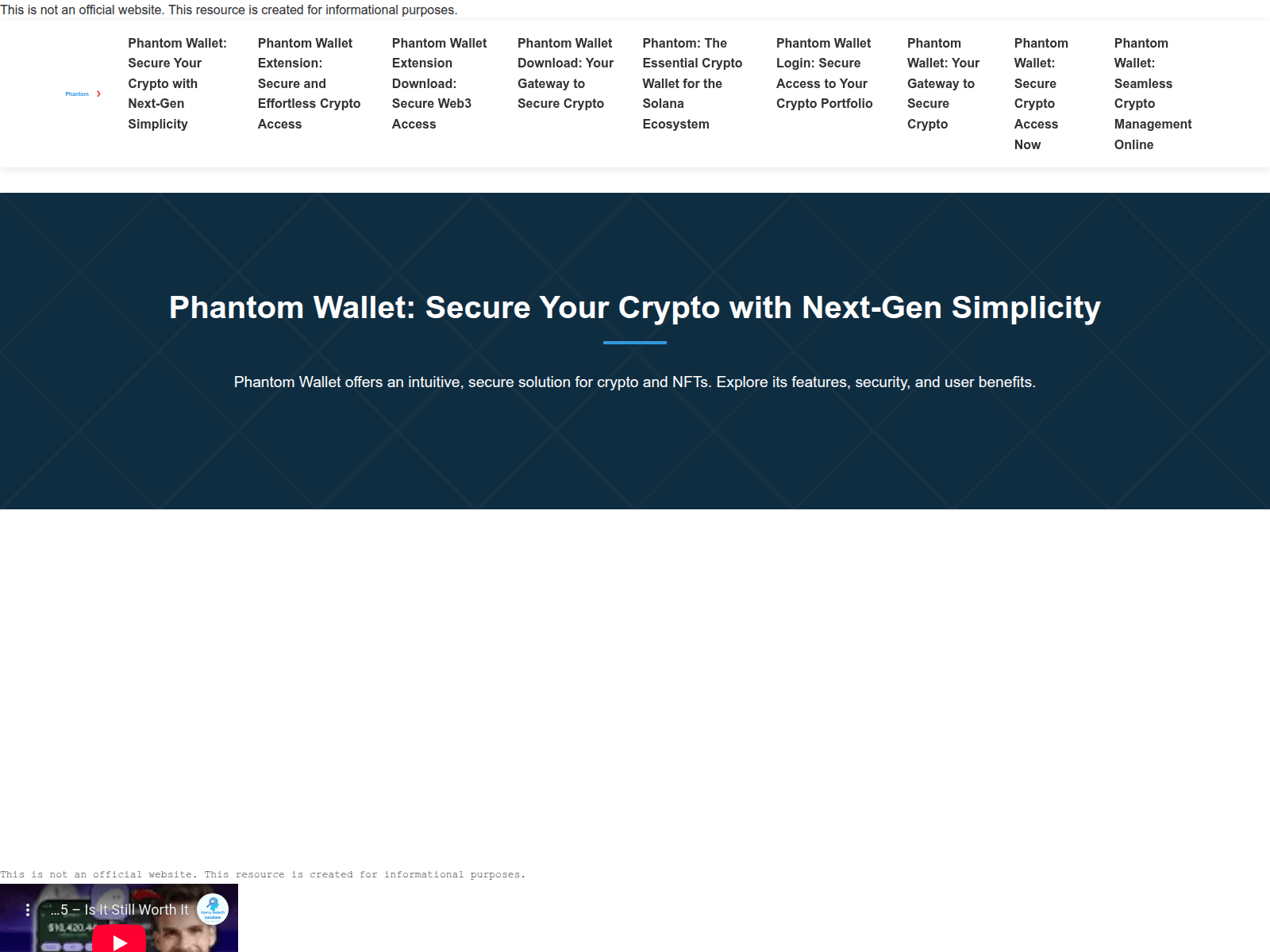 Screenshot of web-phantom.to