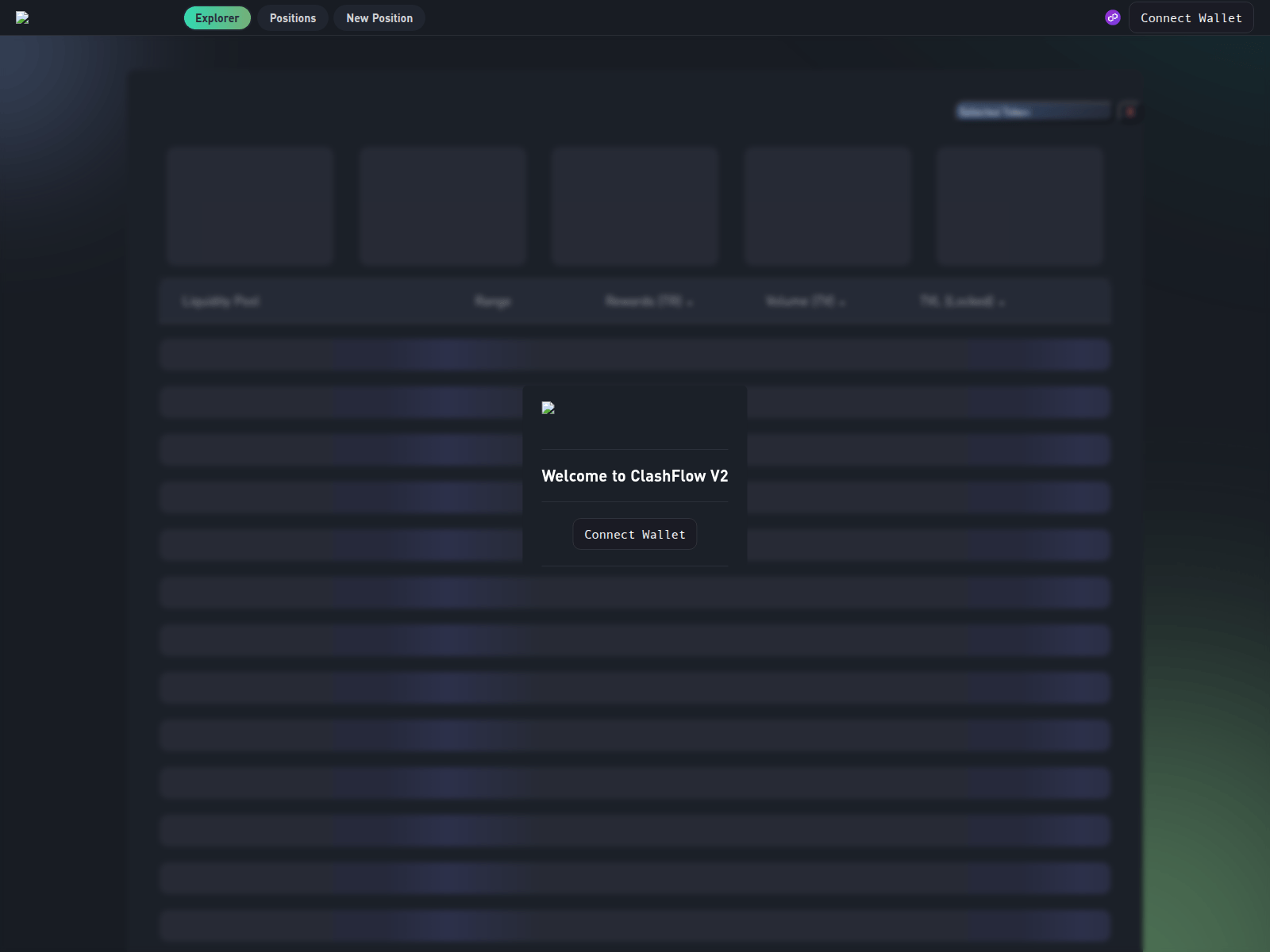 Screenshot of clashflow.finance