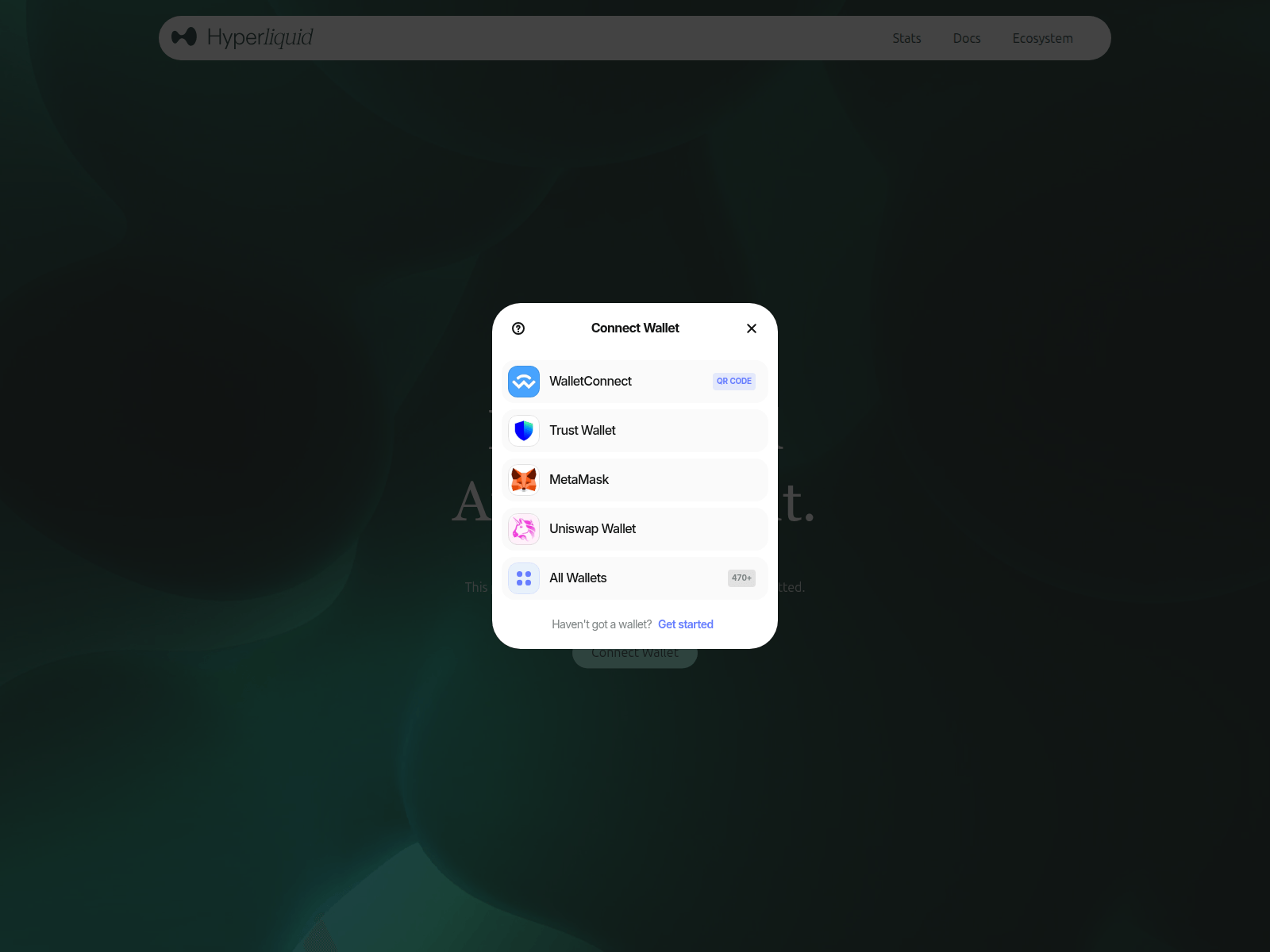 Screenshot of eligible-hyperliquid.xyz