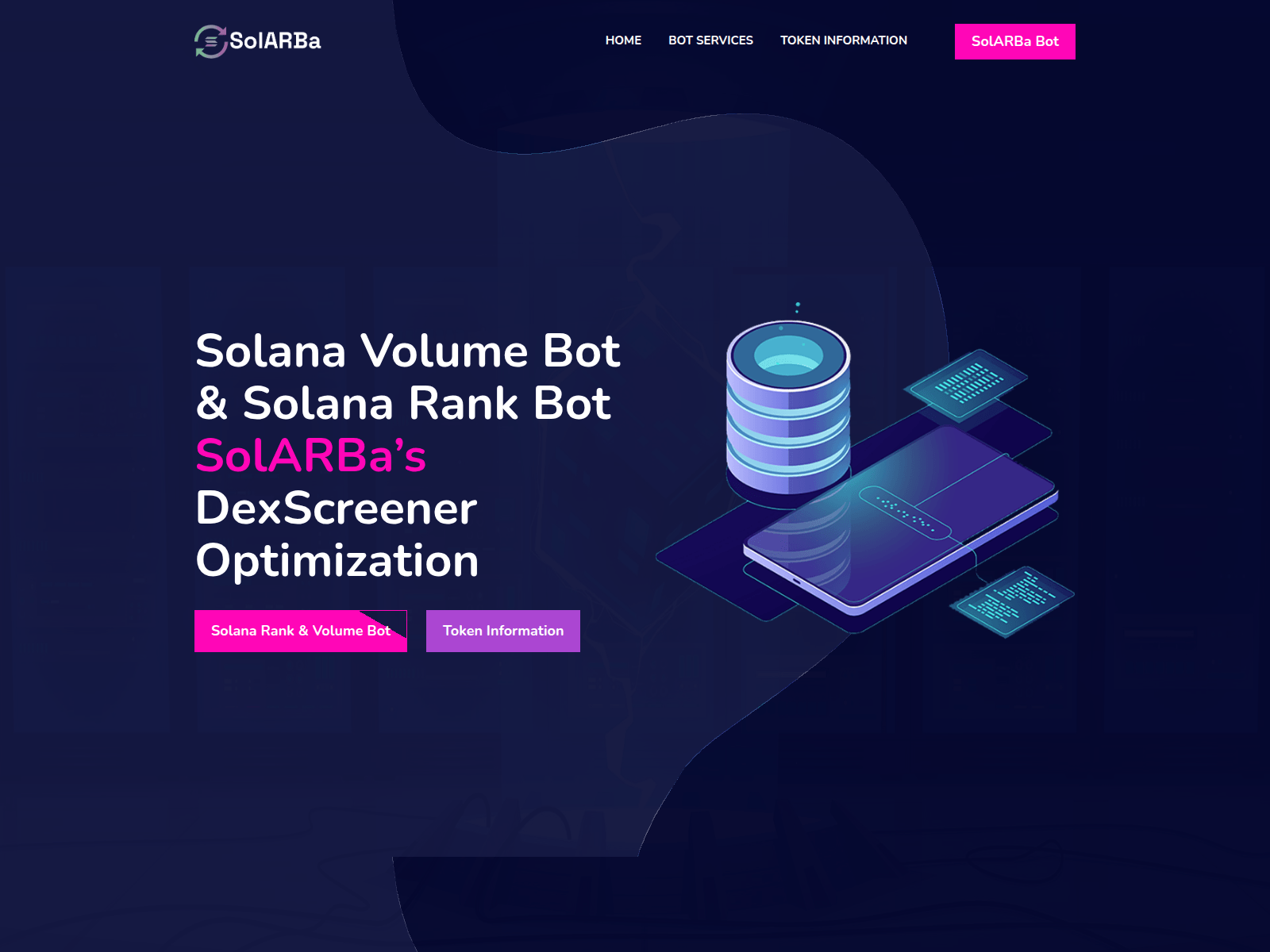 Screenshot of solarbabot.com