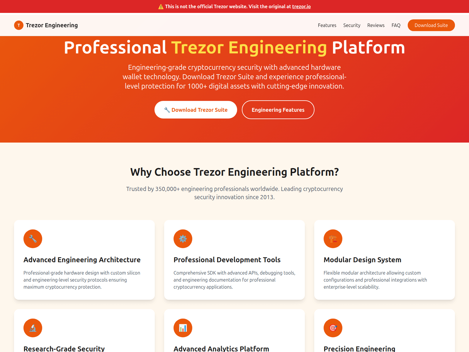 Screenshot of eng-trezor.io