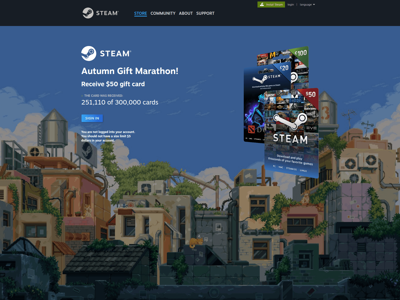 Screenshot of gift-cards.cfd