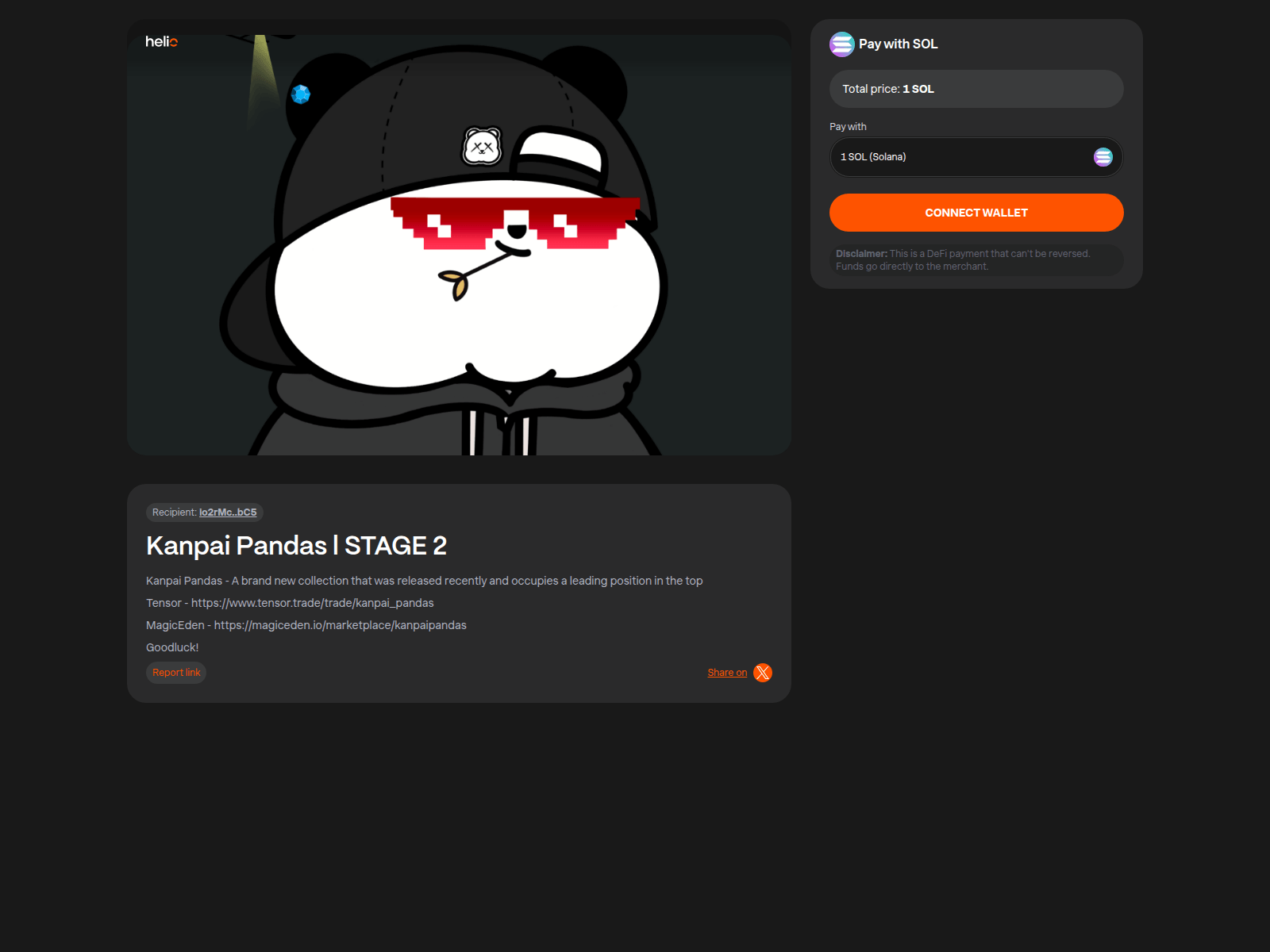 Screenshot of mint-helio.com