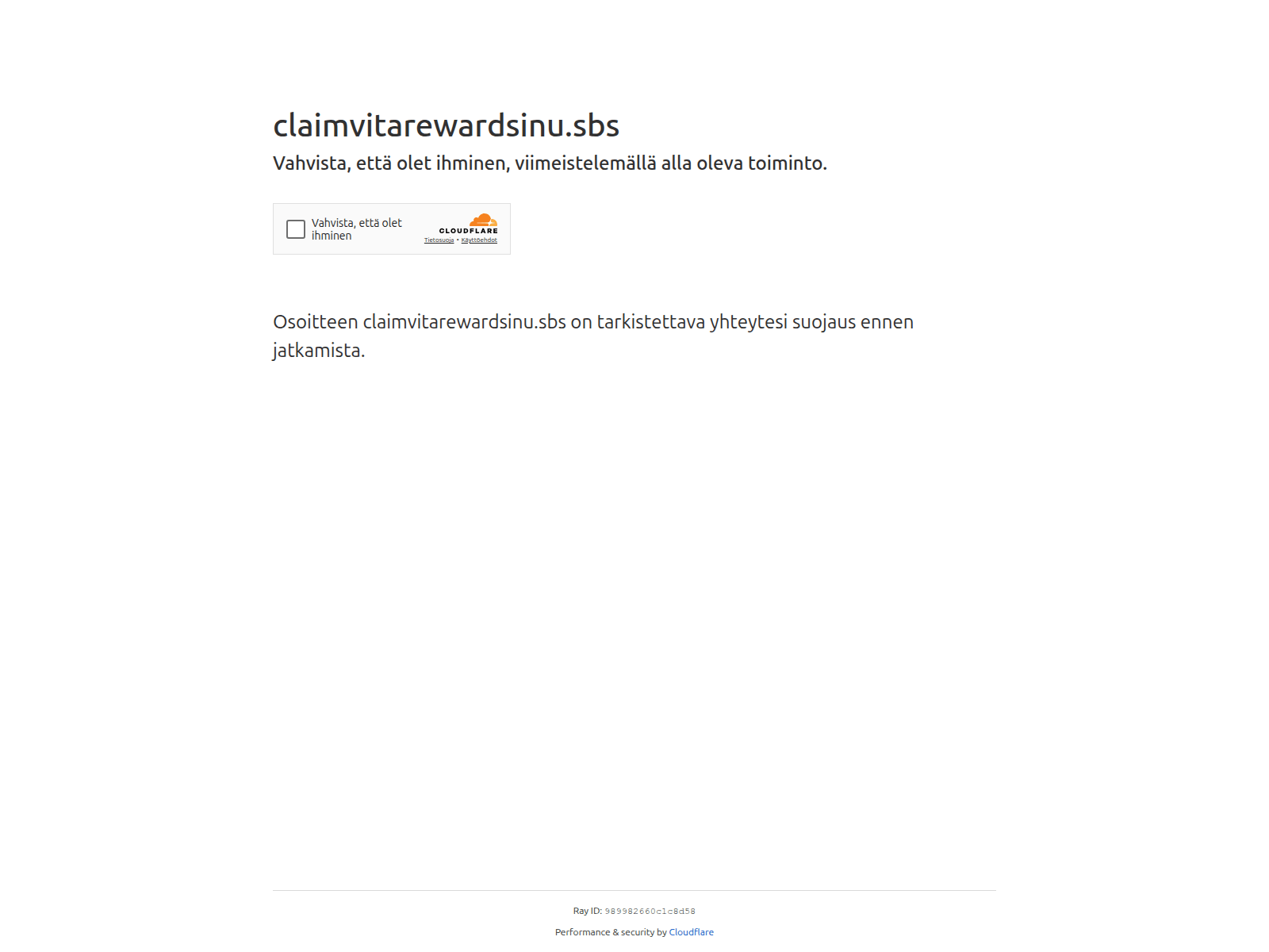 Screenshot of claimvitarewardsinu.sbs
