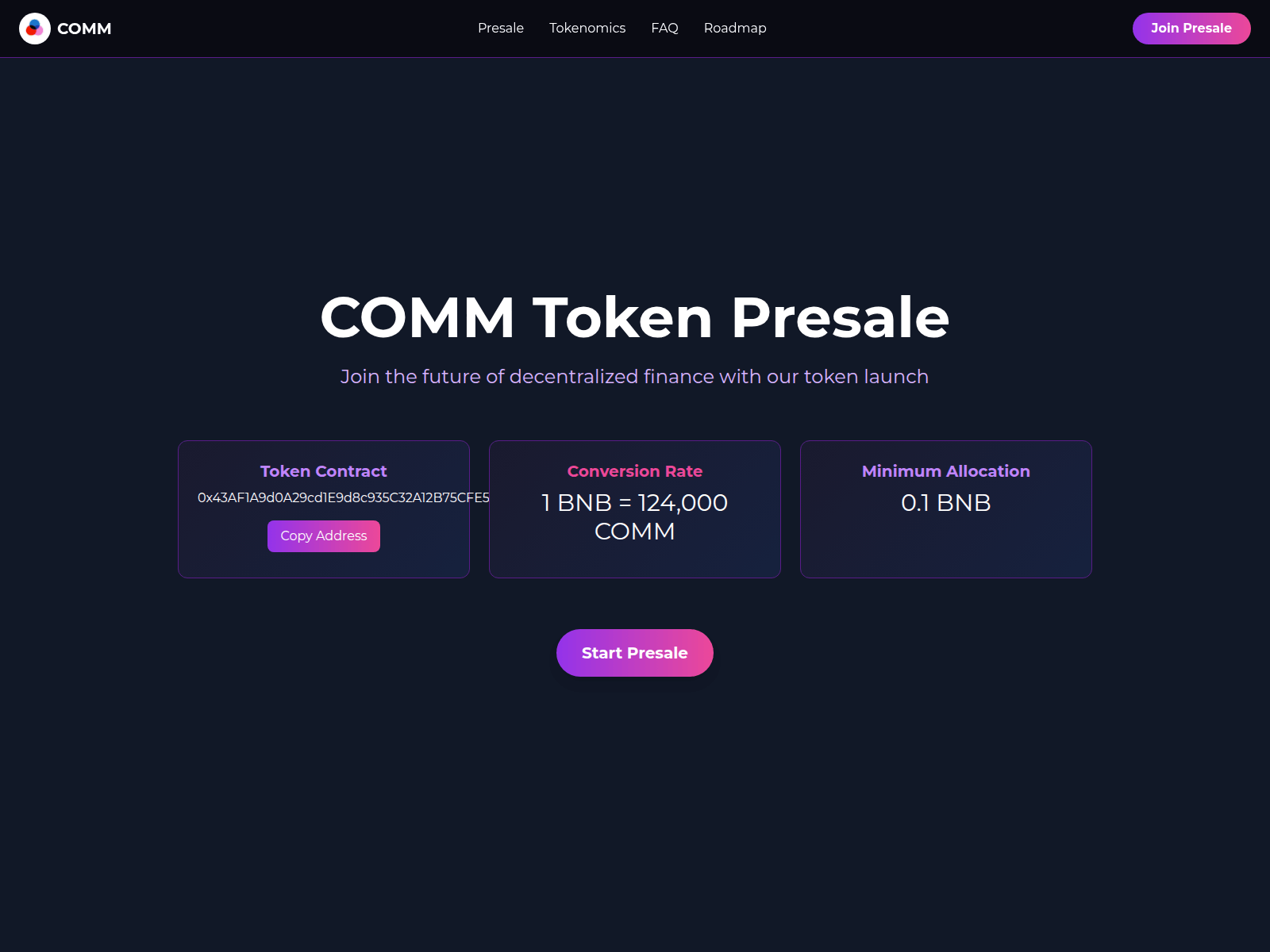 Screenshot of commontoken.top