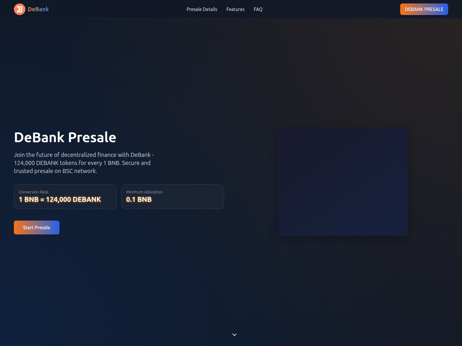 Screenshot of debanktoken.top