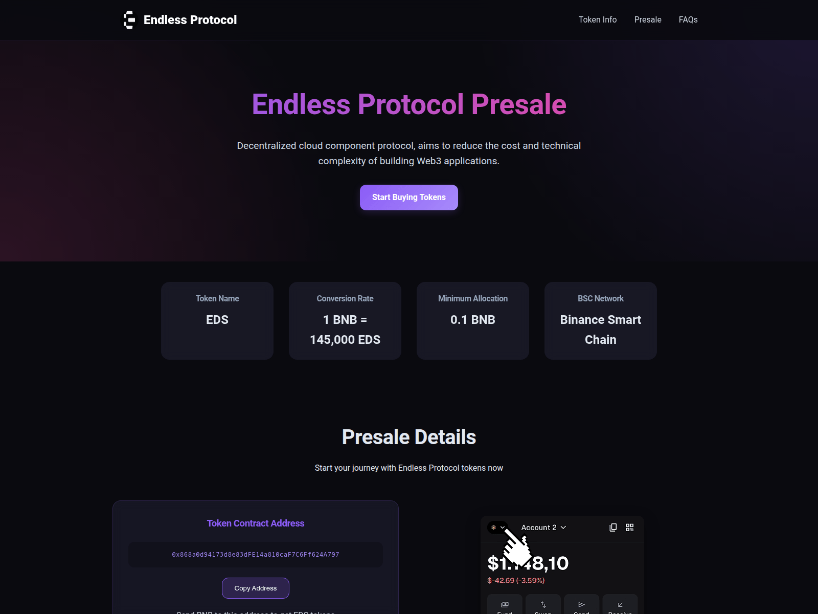 Screenshot of endlessprotocol.top