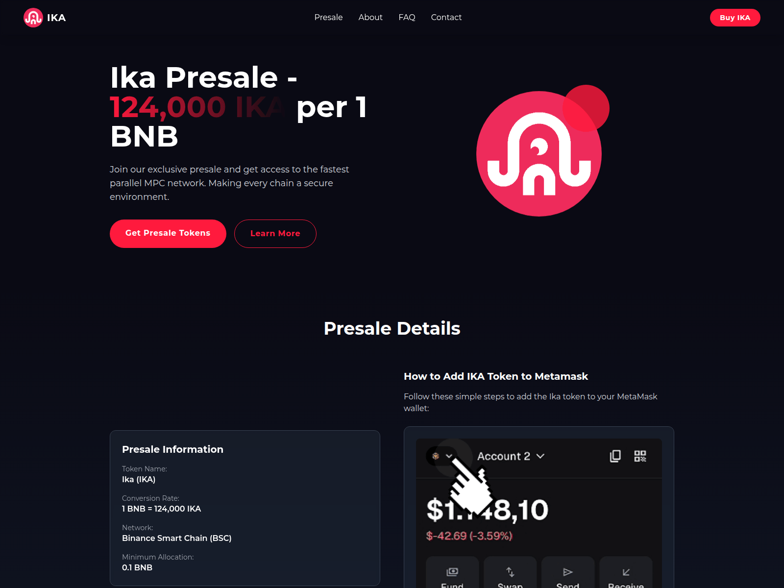 Screenshot of ikatoken.top