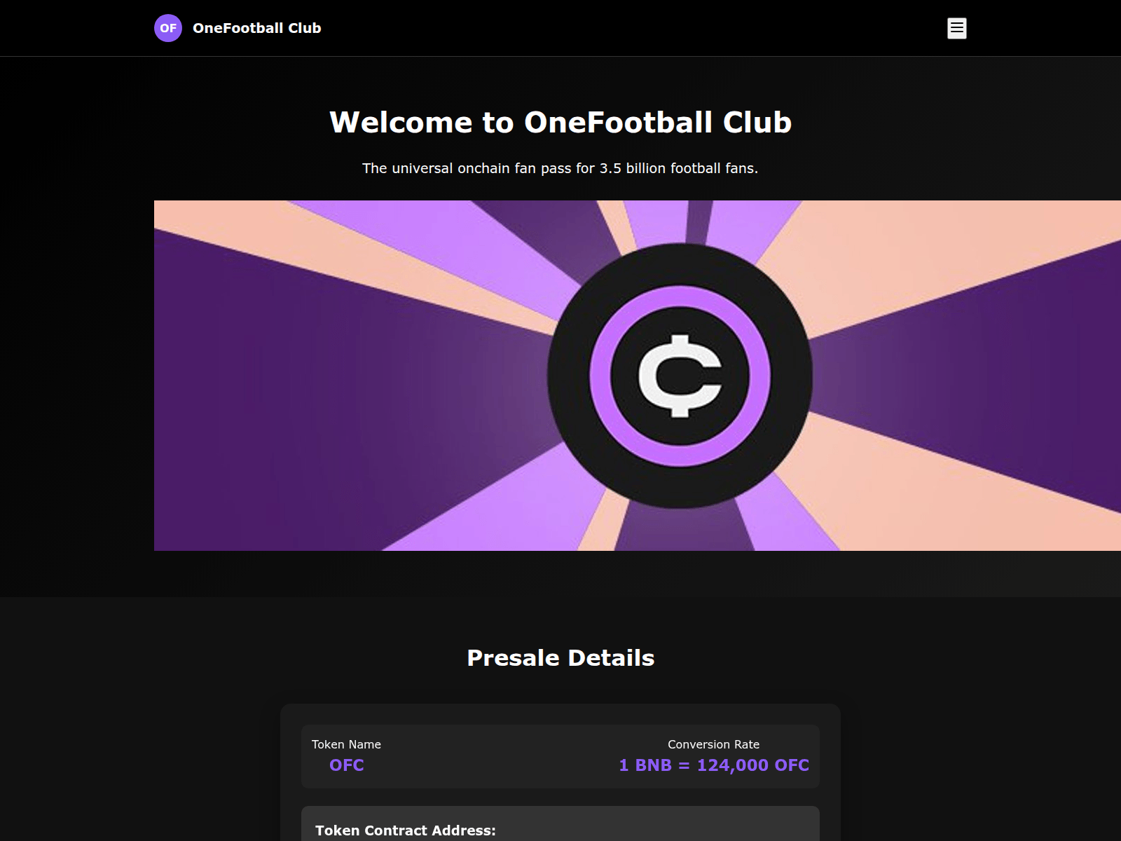 Screenshot of onefootballclub.top