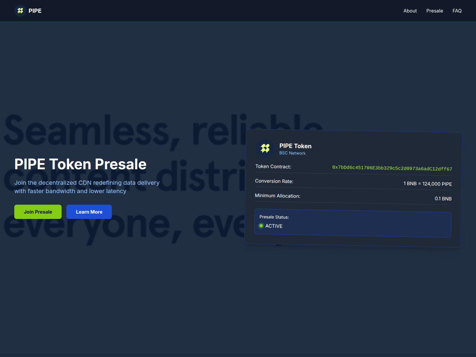 Screenshot of pipetoken.top