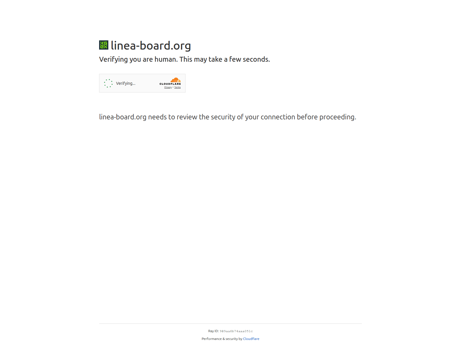 Screenshot of linea-board.org