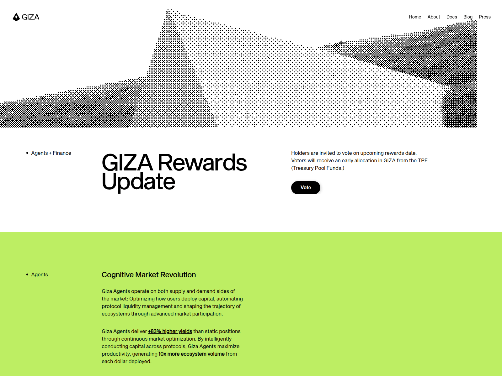 Screenshot of vote-giza.xyz