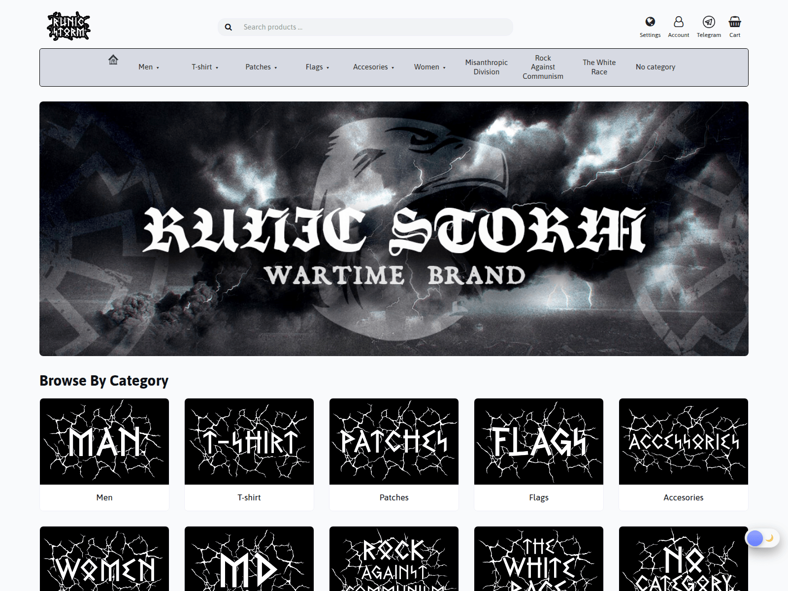 Screenshot of runicstorm.com