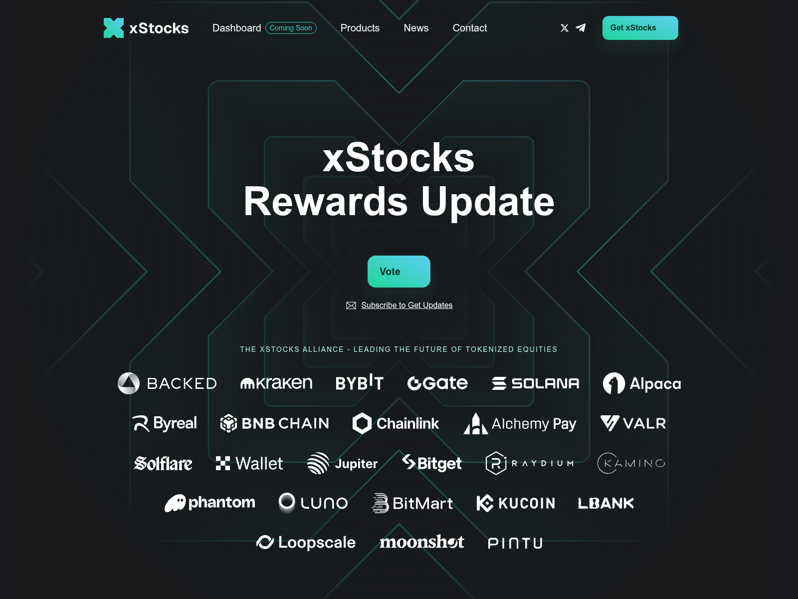 Screenshot of proposal-xstock.com