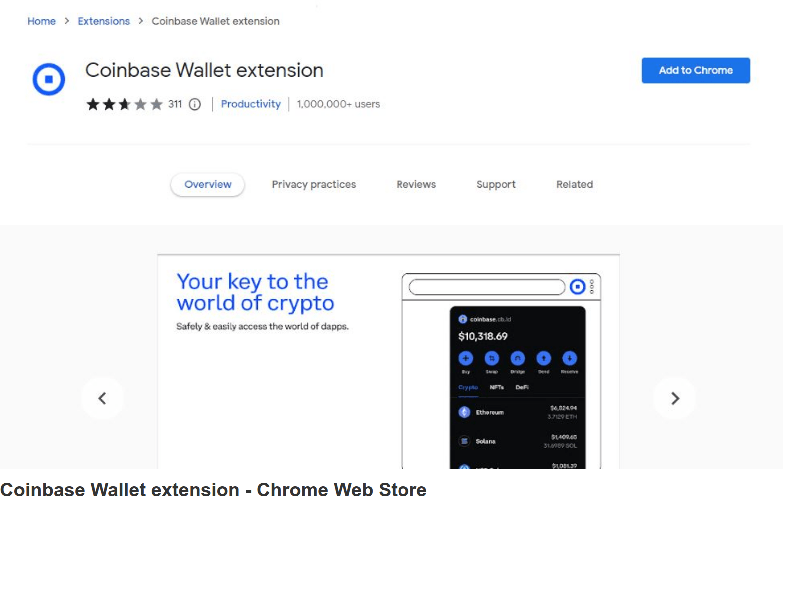 Screenshot of extension-coerinbase.webflow.io