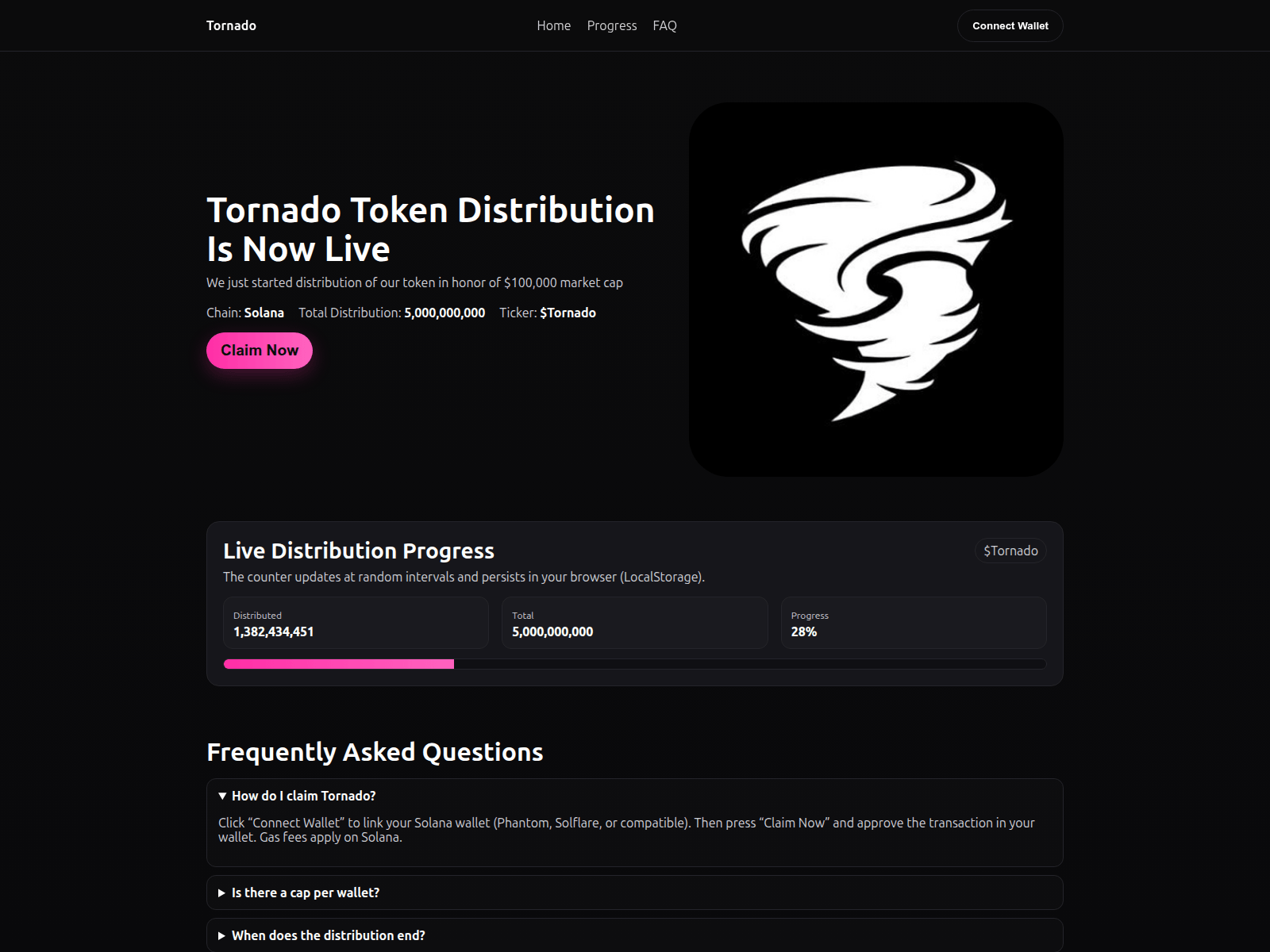 Screenshot of tornadowap.xyz