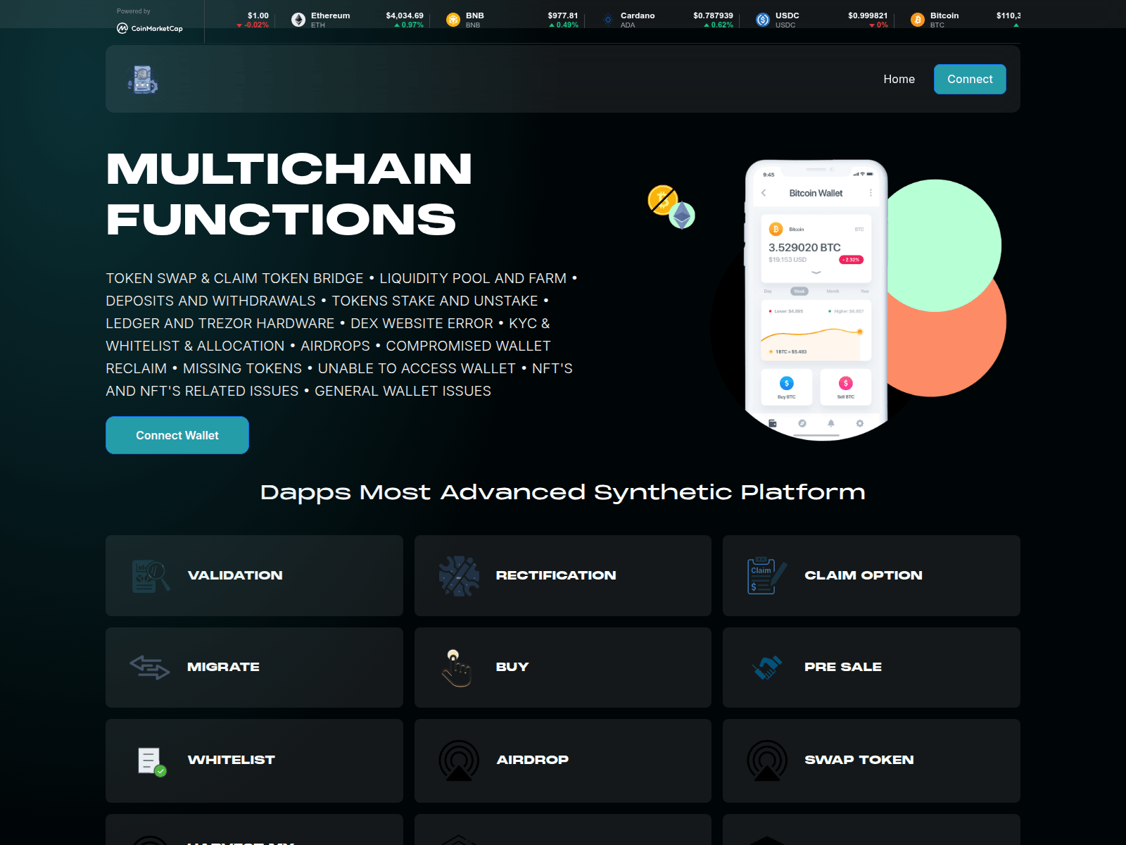 Screenshot of multichainapp.finance