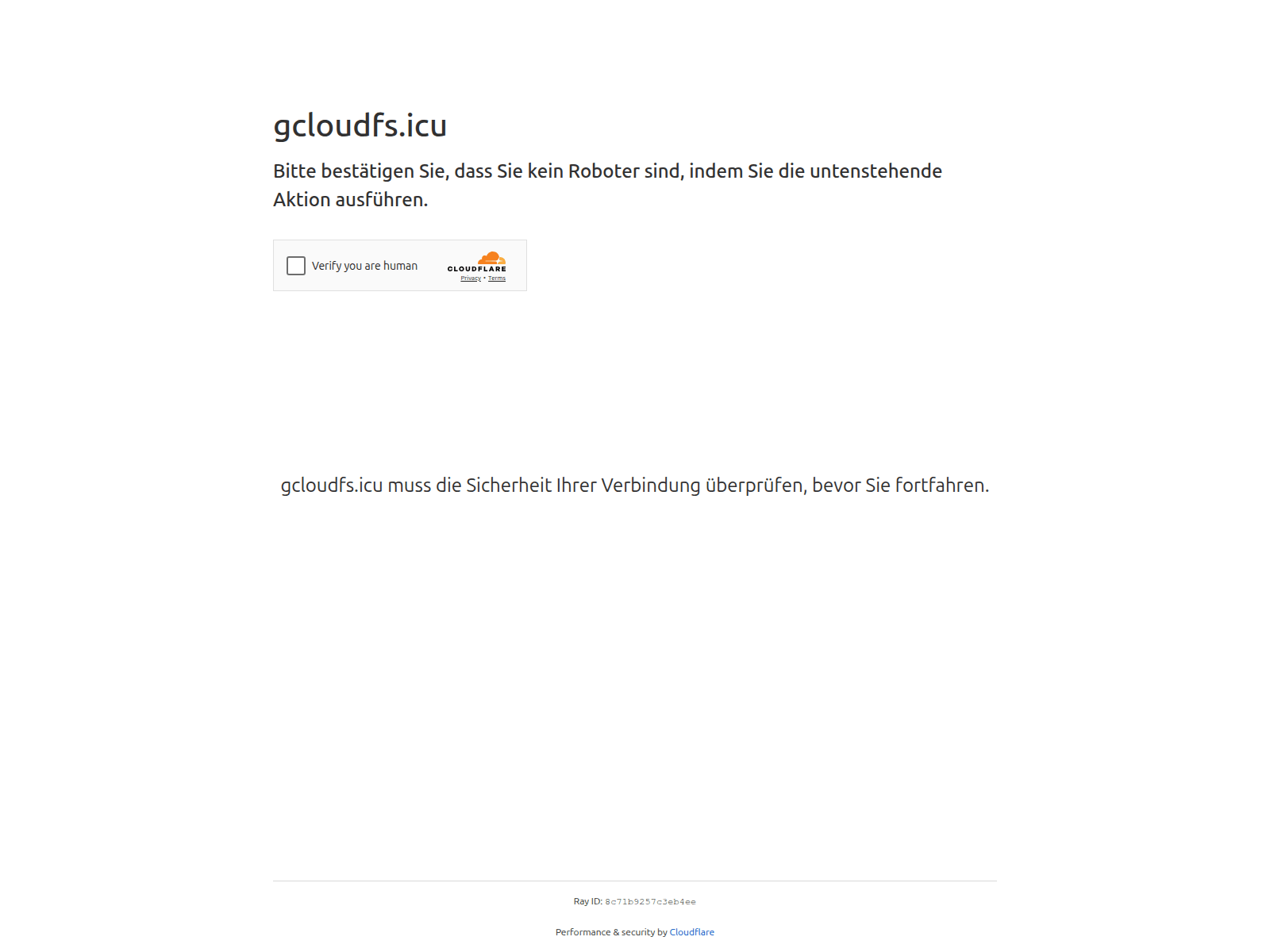 Screenshot of gcloudfs.icu