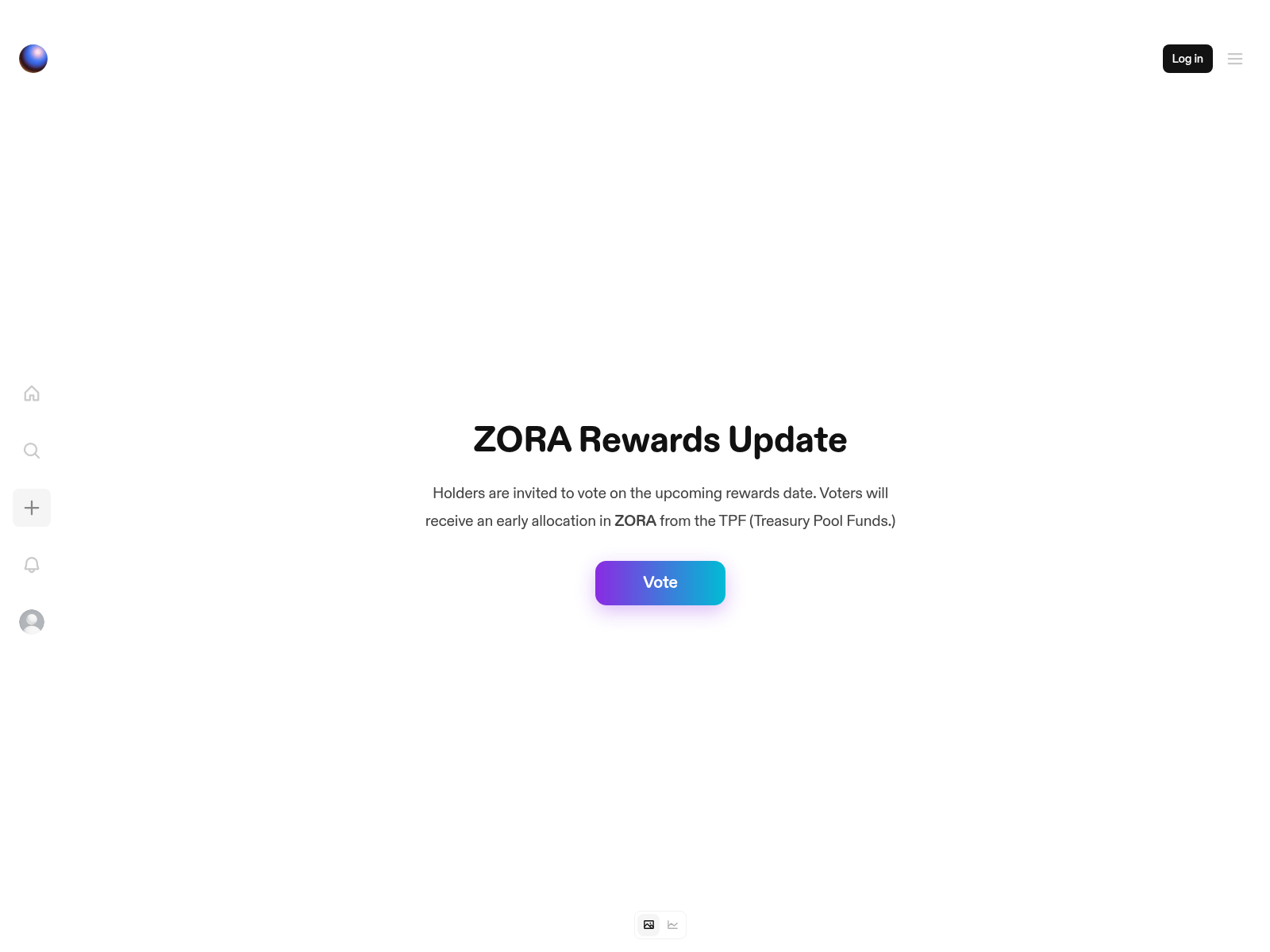 Screenshot of voting-zora.com
