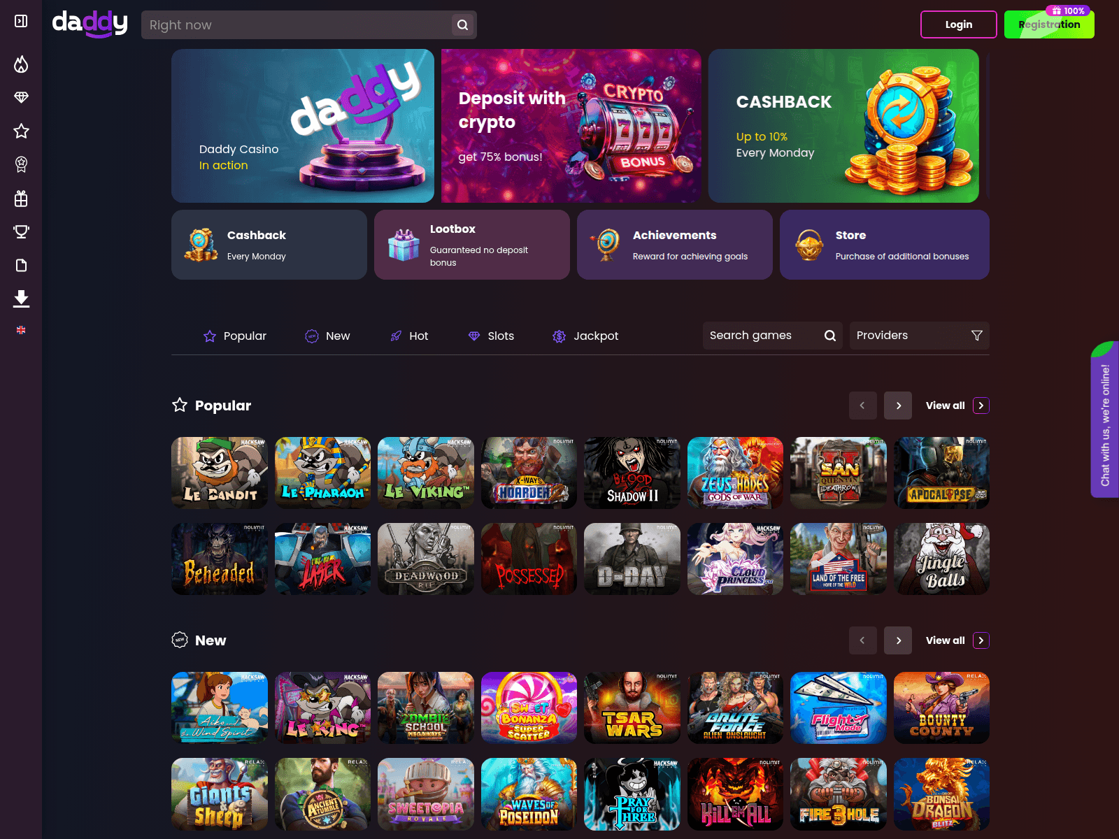 Screenshot of casinodaddywin.sbs