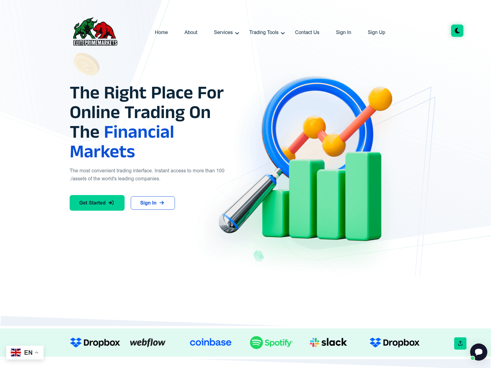 Screenshot of eliteprimemarkets.com