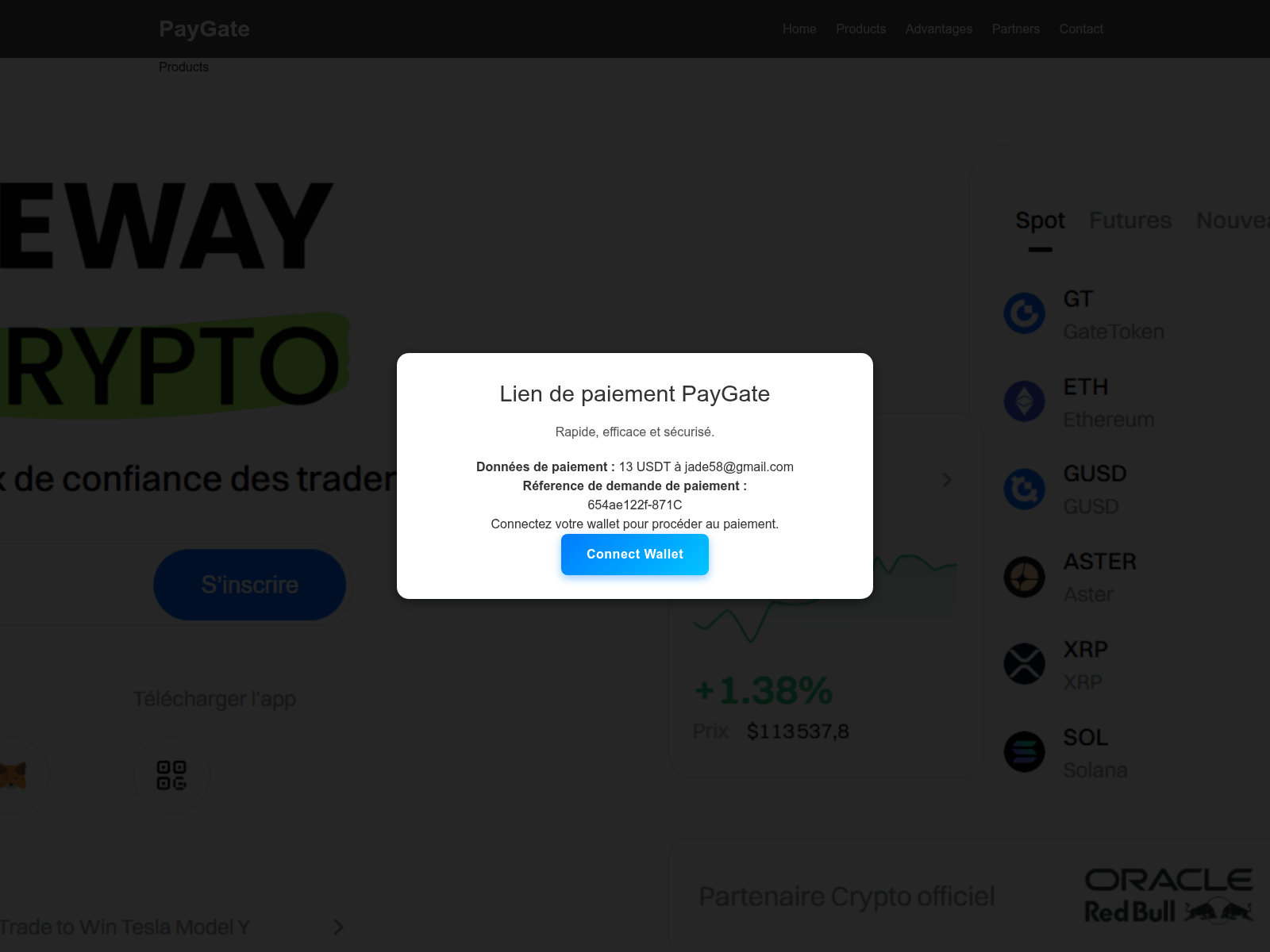 Screenshot of paygate-link.app