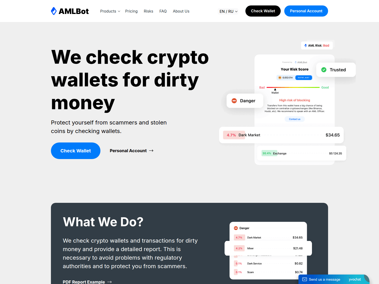 Ekran görüntüsü of amlb0t.co