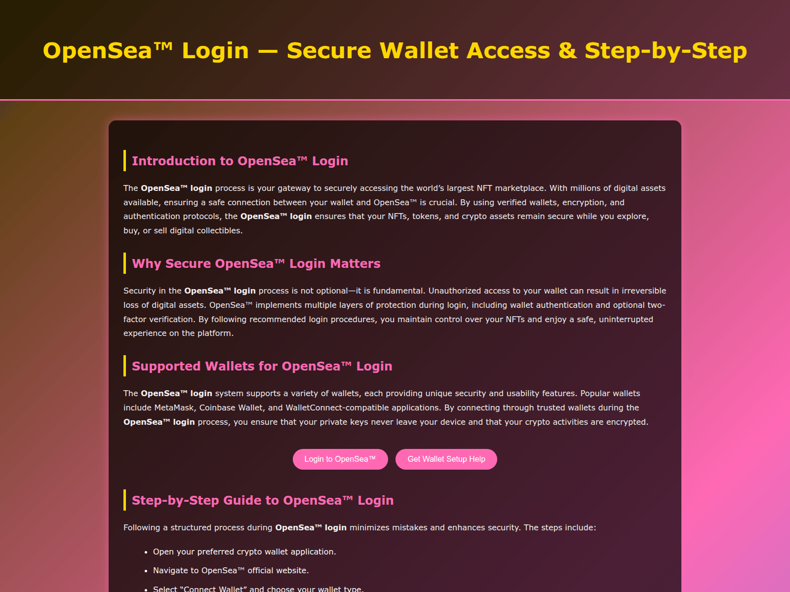 Screenshot of opensaea-logn.pages.dev