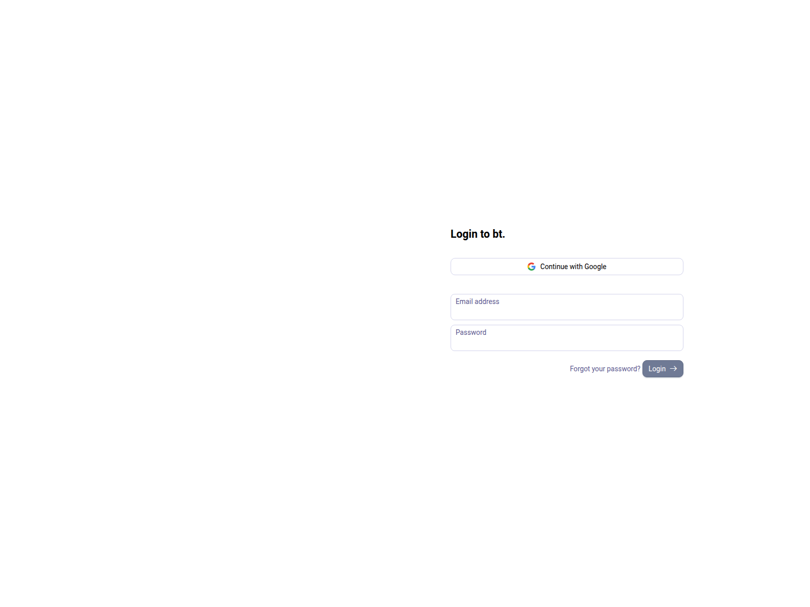 Screenshot of bt-service.plutio.com