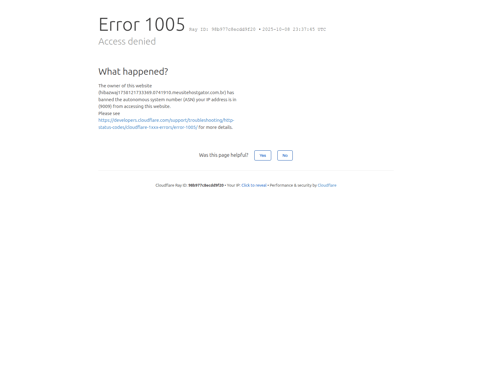 Screenshot of hibazwaj1758121733369.0741910.meusitehostgator.com.br
