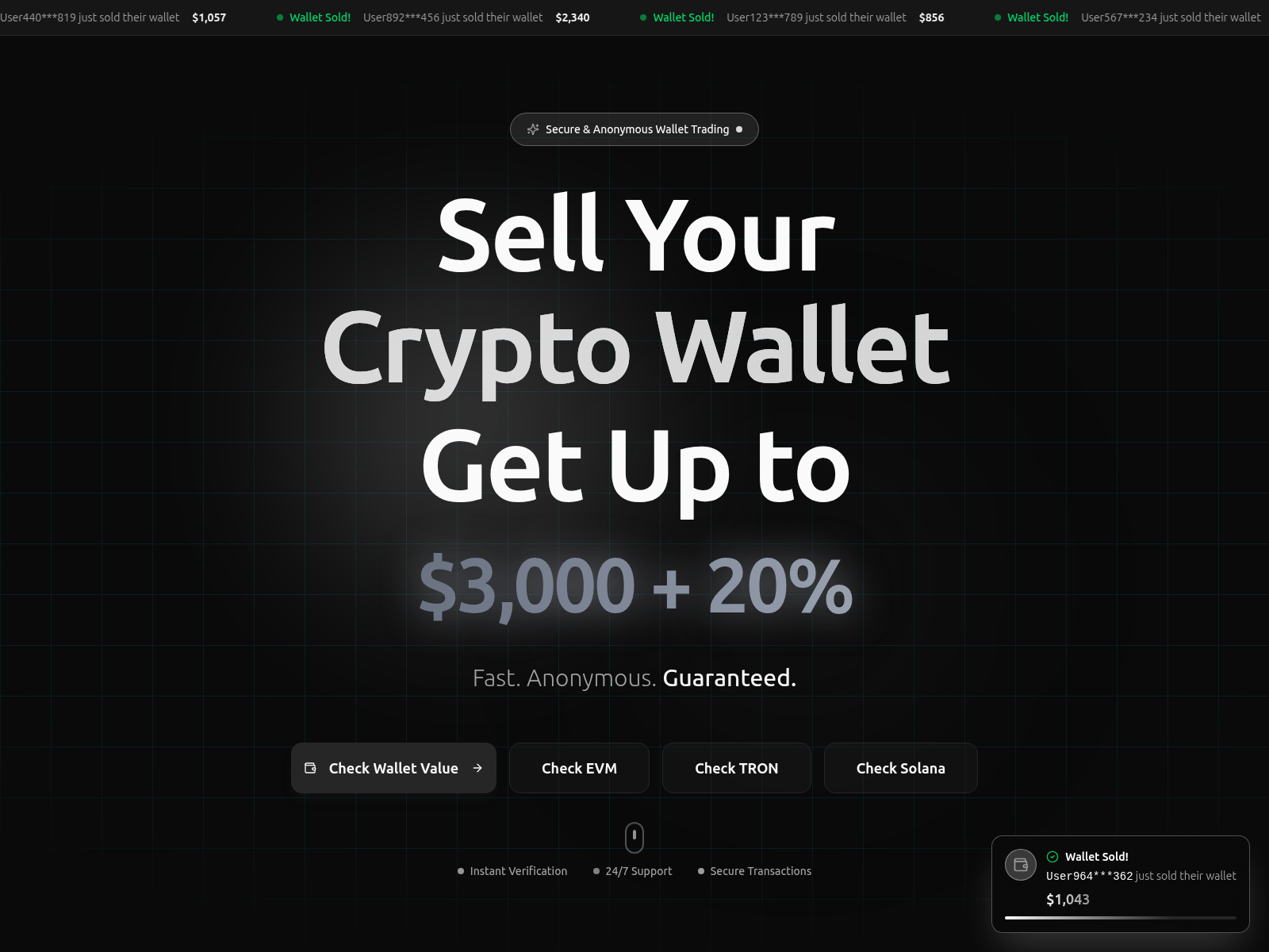 Screenshot of buy-wallet.life