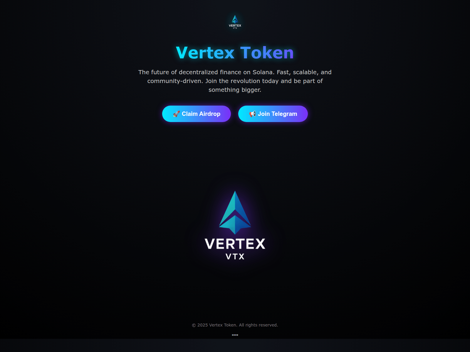 Screenshot of vertexcoin.click