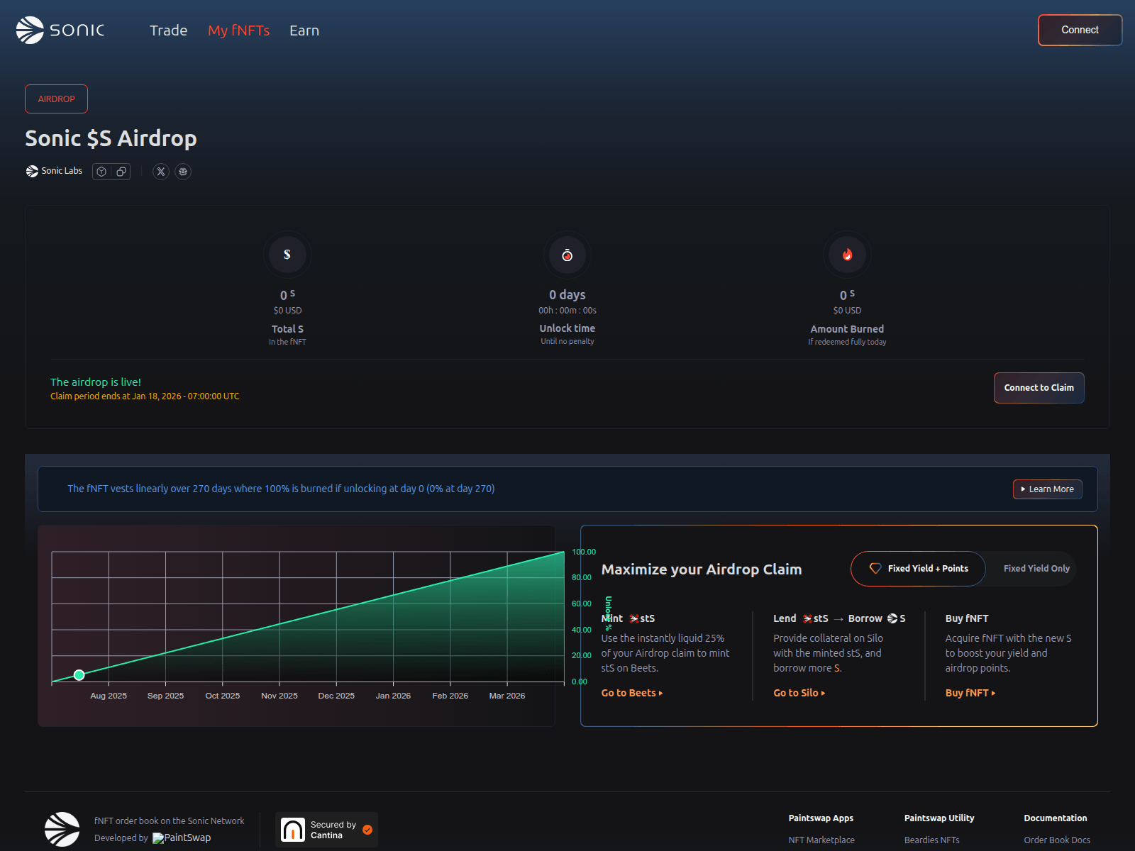 Screenshot of airdrop.pailntswap.io