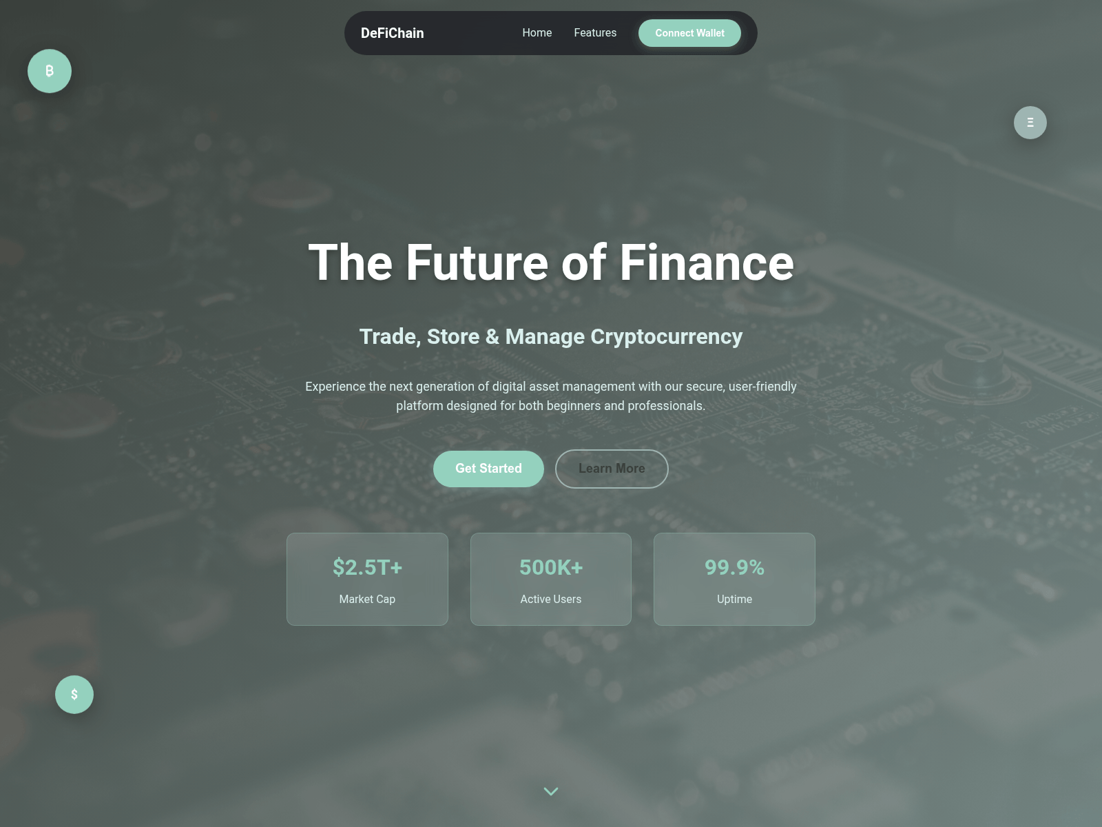 Screenshot of defichainapp.com