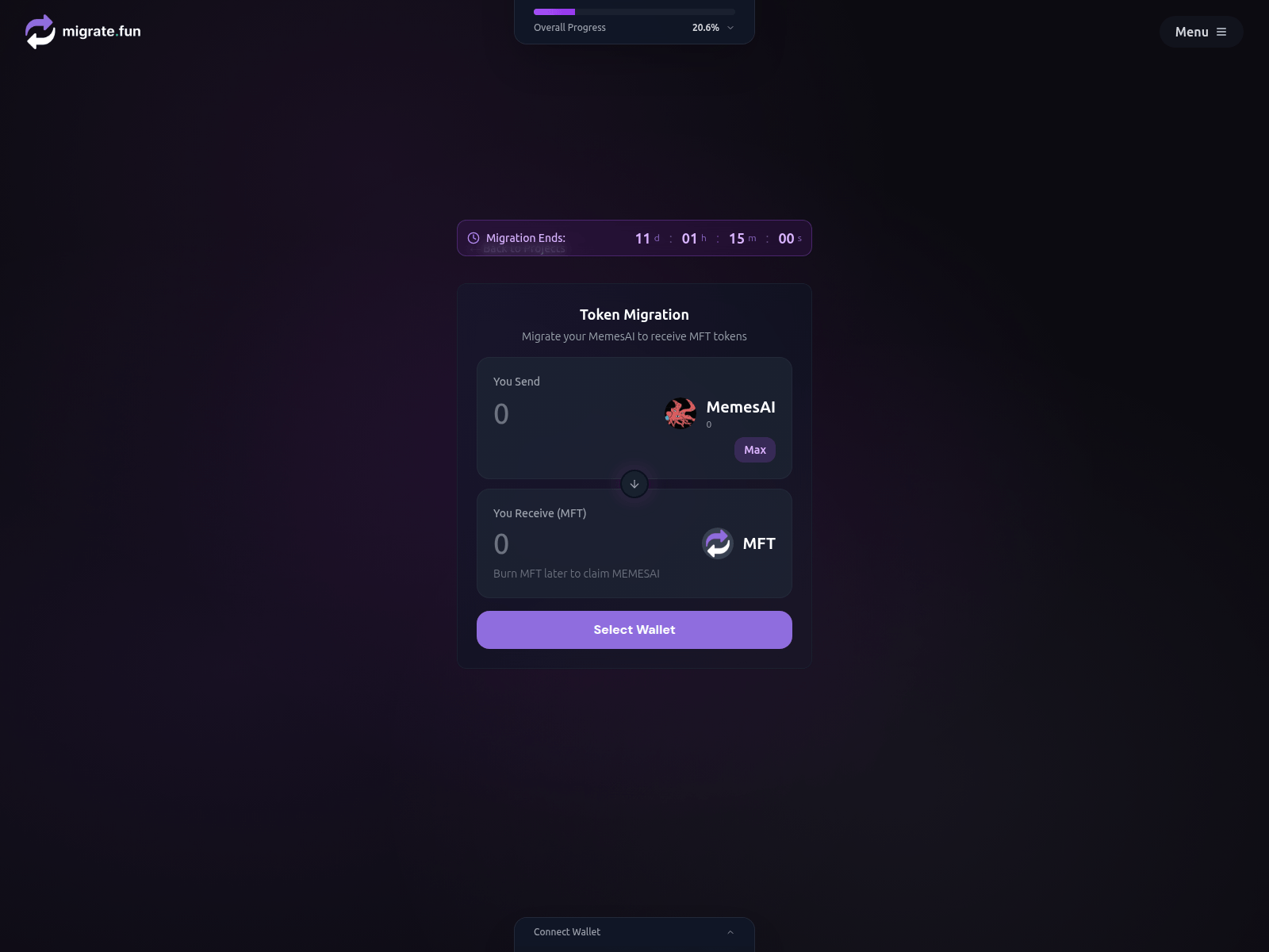 Screenshot of upgrade-memesaicoin.com